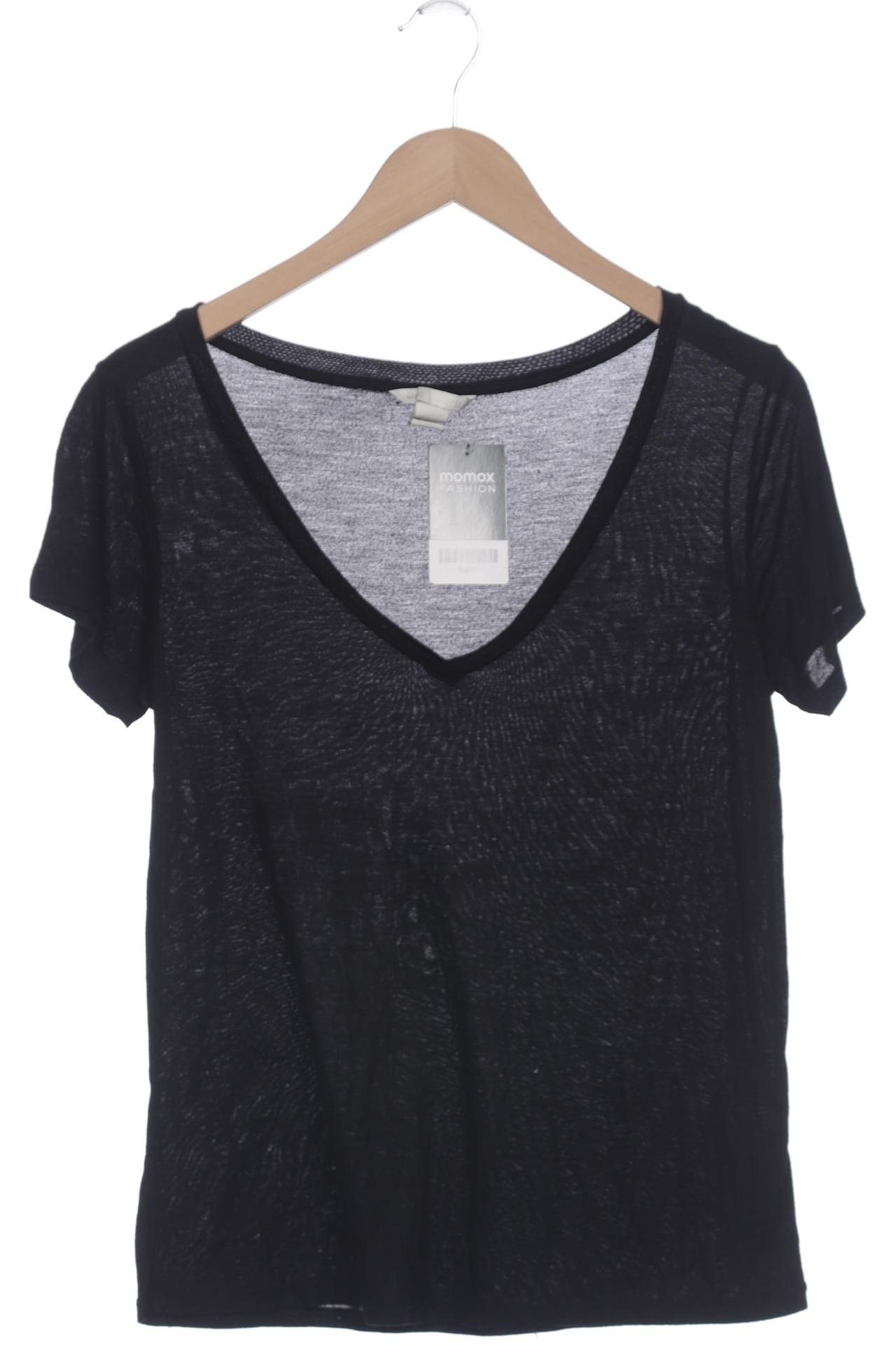 

H&M Damen T-Shirt, schwarz, Gr. 36