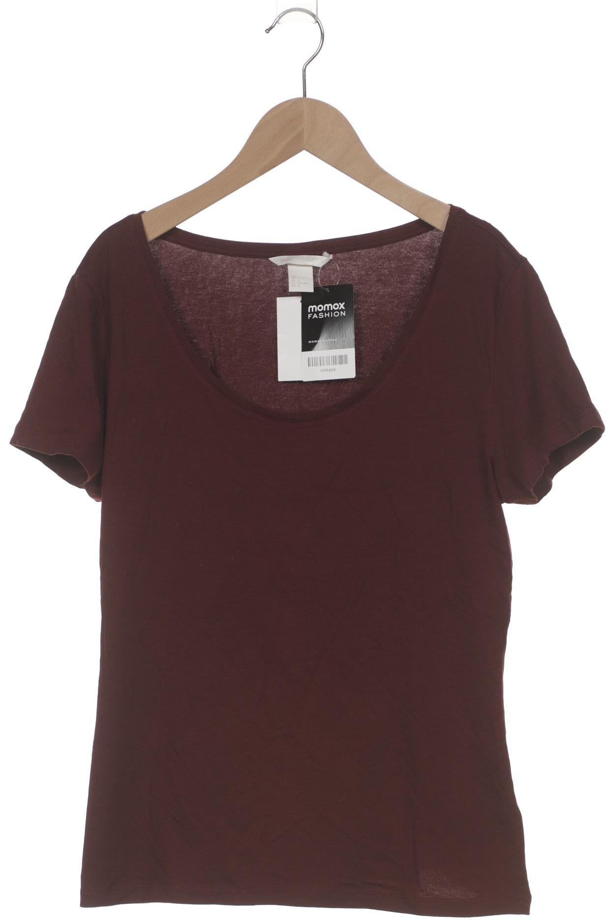 

H&M Damen T-Shirt, bordeaux, Gr. 42