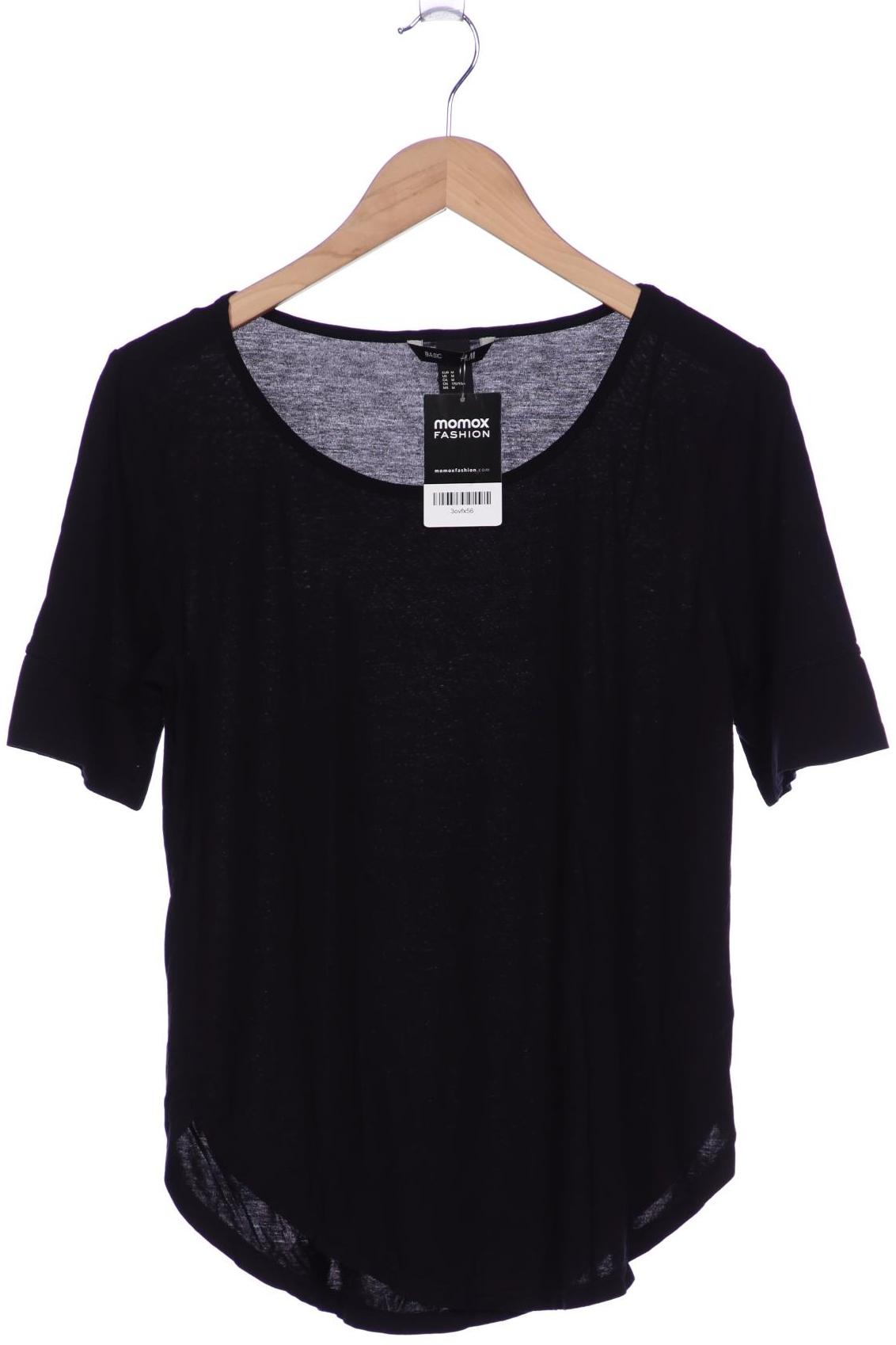 

H&M Damen T-Shirt, schwarz, Gr. 38