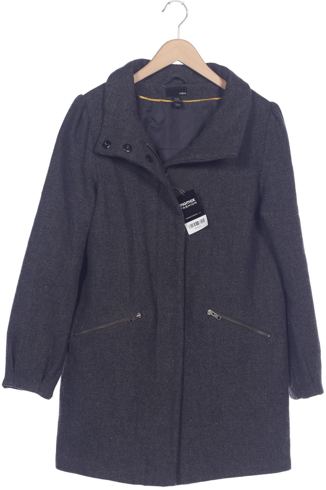 

H&M Damen Mantel, grau, Gr. 42