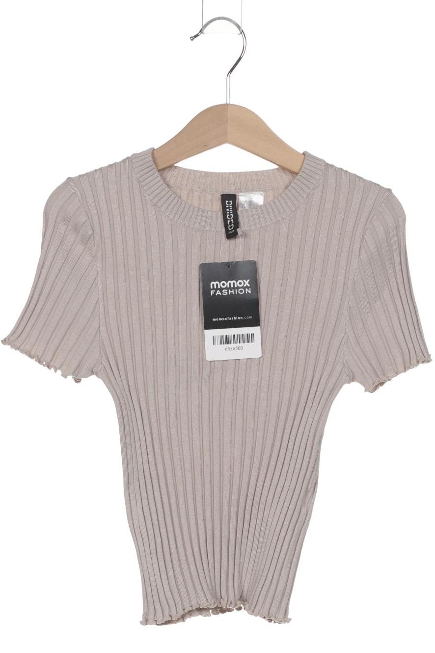

H&M Damen T-Shirt, beige, Gr. 34
