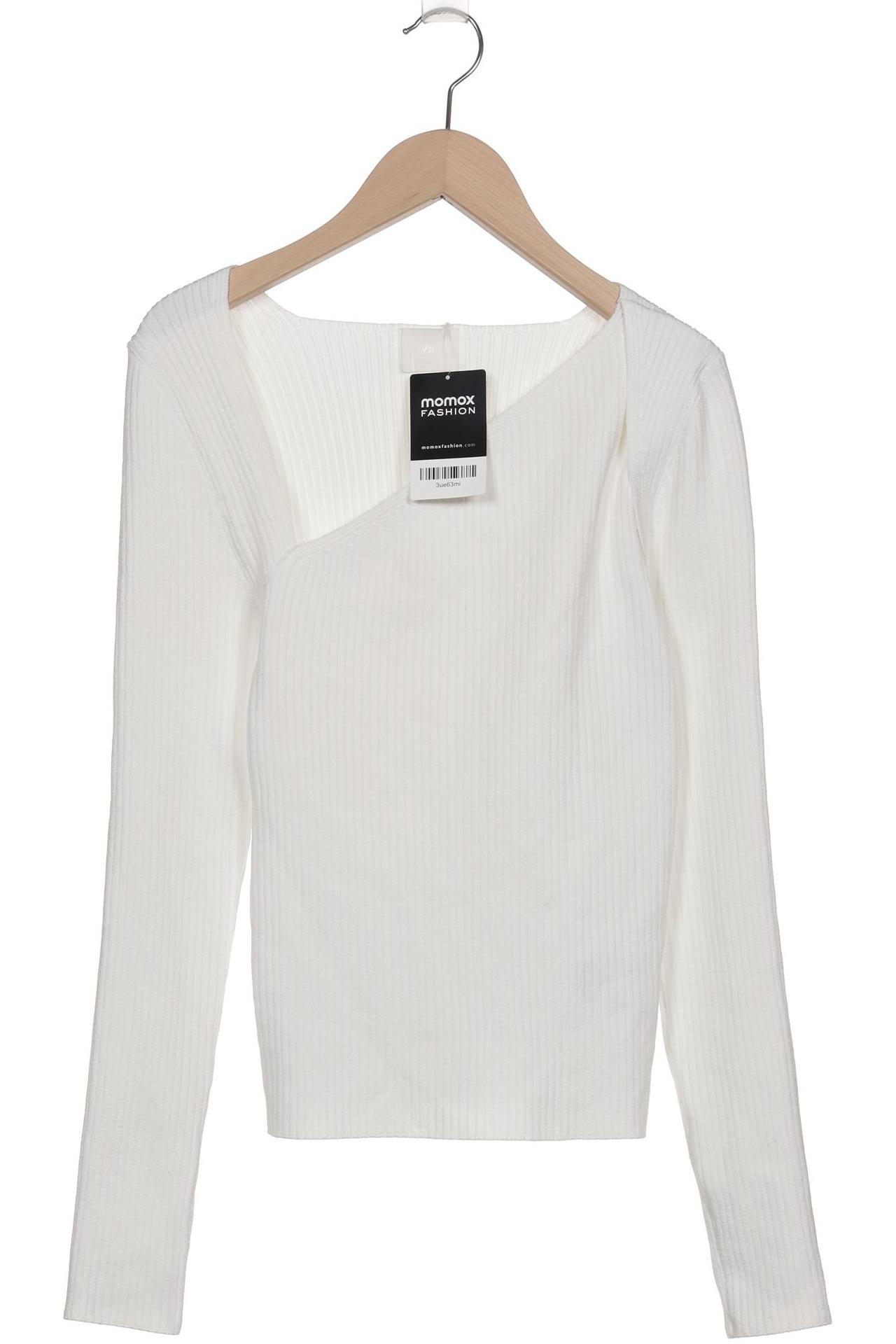 

H&M Damen Pullover, weiß, Gr. 36