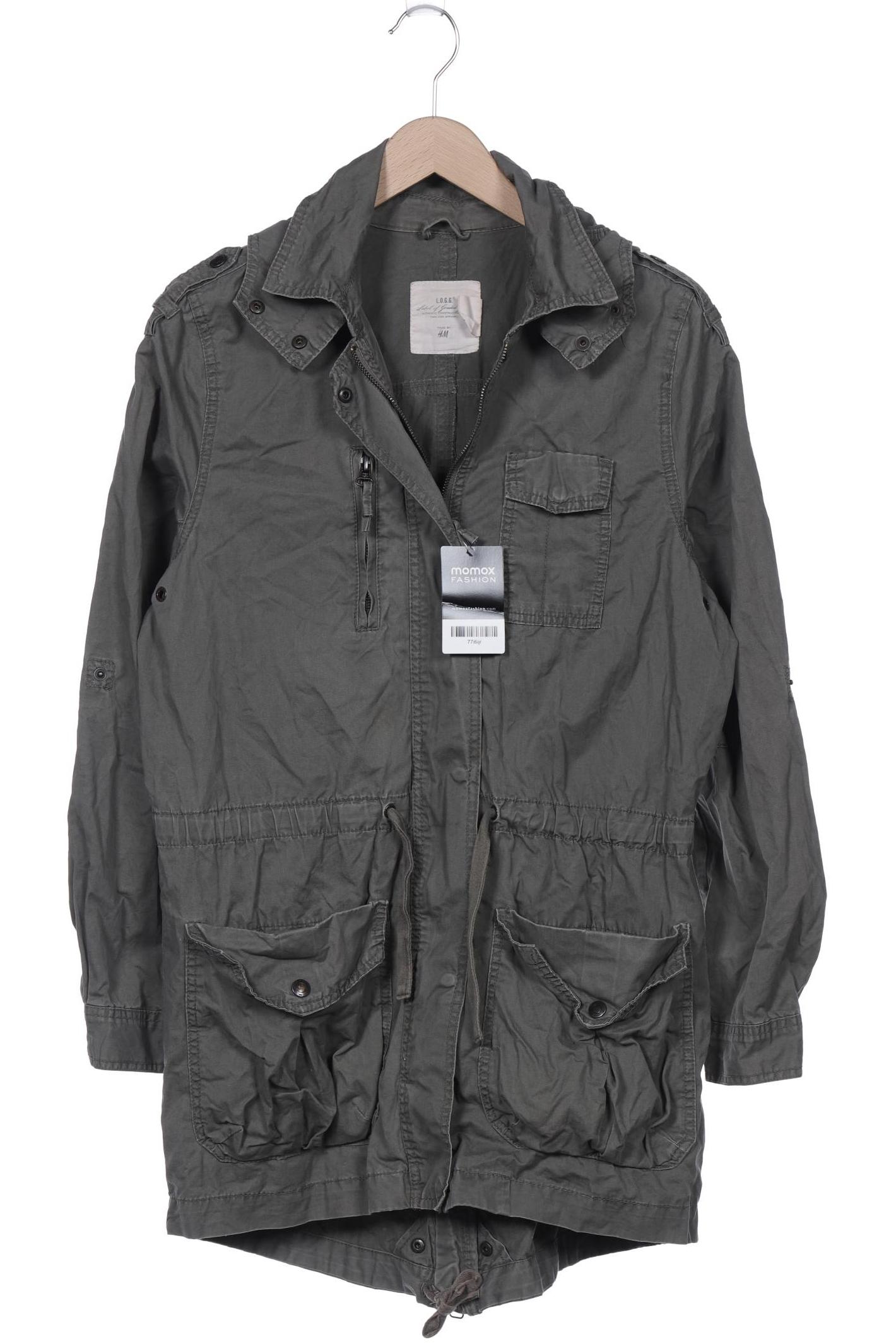 

H&M Damen Mantel, grün, Gr. 38