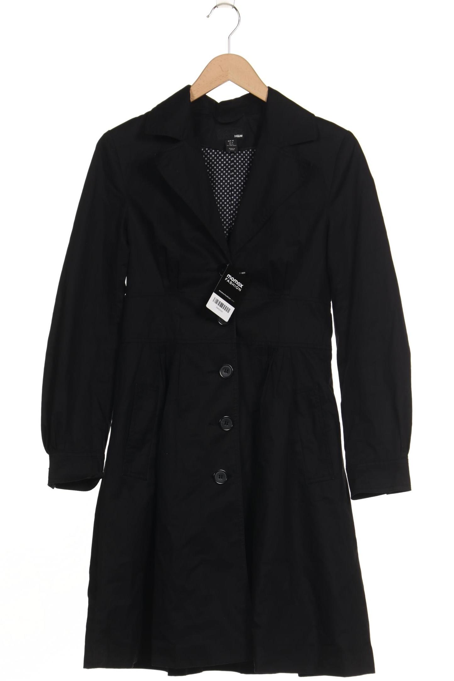 

H&M Damen Mantel, schwarz, Gr. 36
