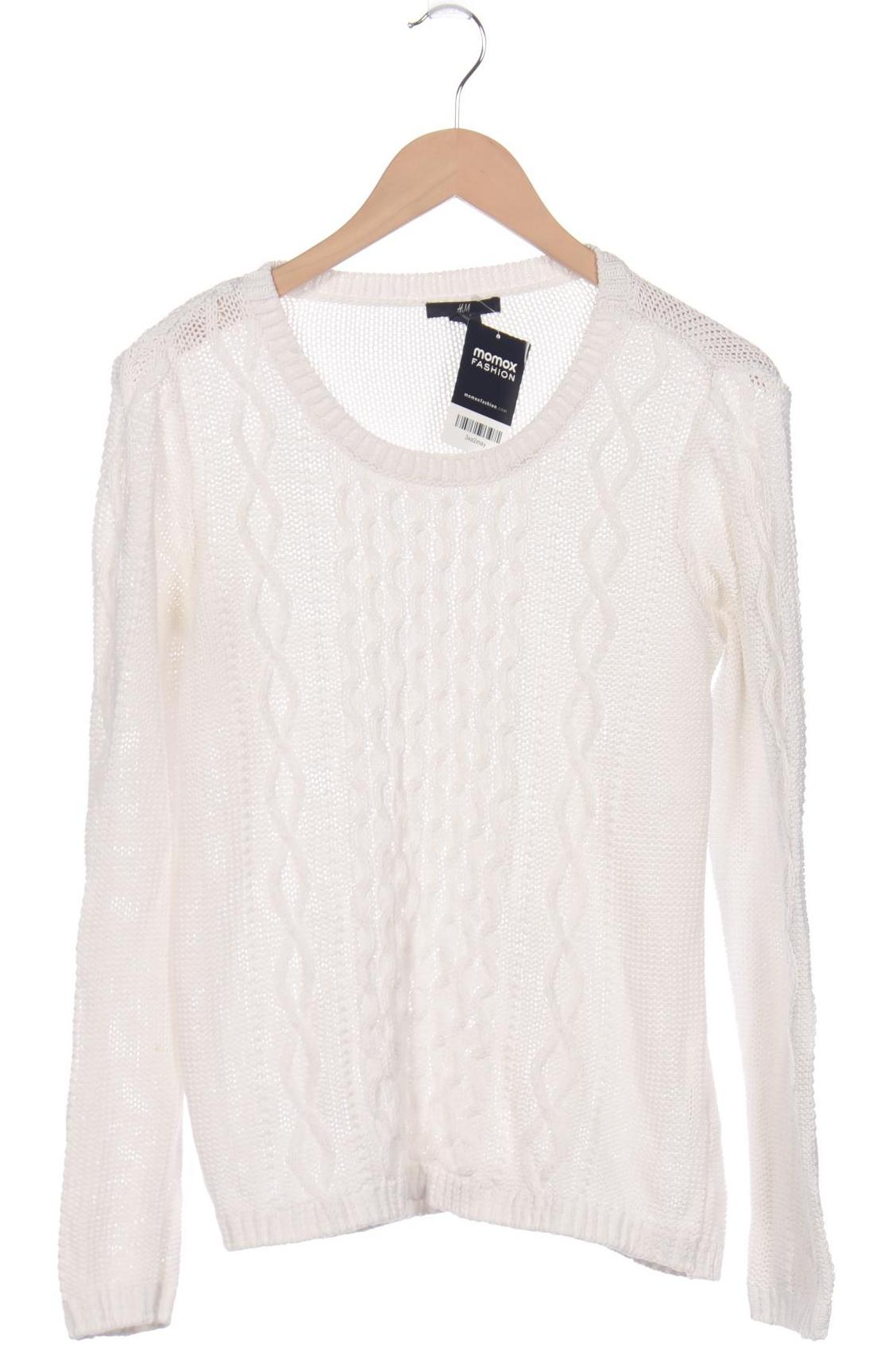 

H&M Damen Pullover, weiß, Gr. 38