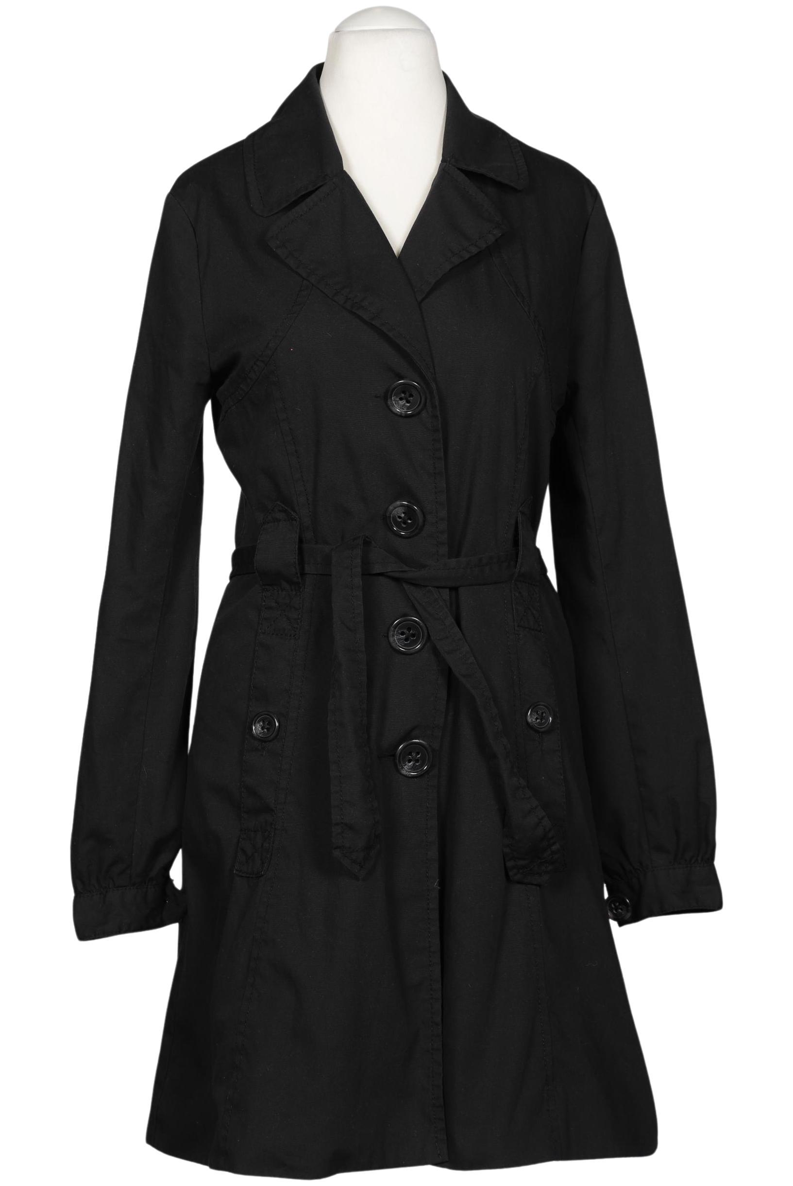 

H&M Damen Mantel, schwarz, Gr. 38