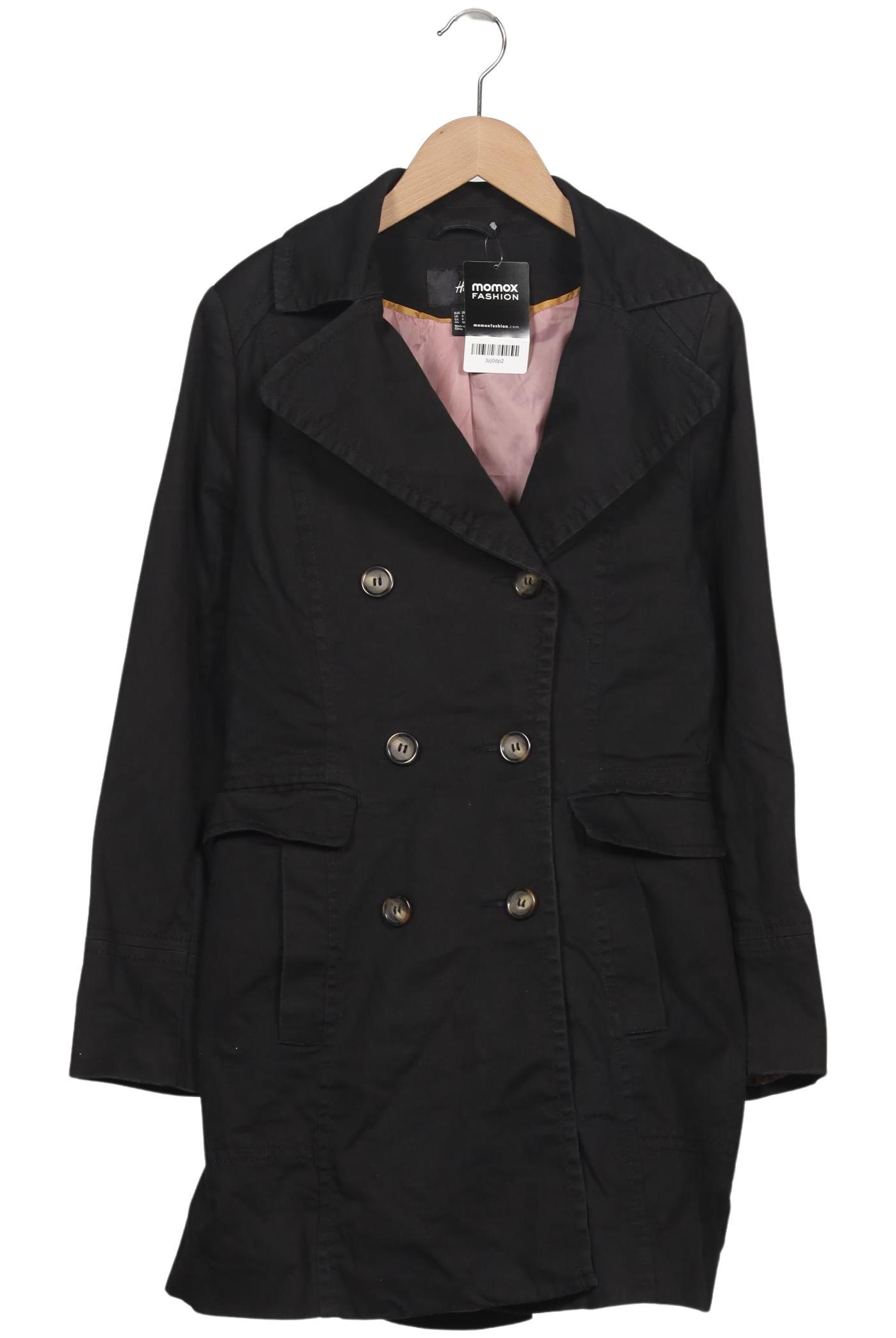 

H&M Damen Mantel, schwarz, Gr. 38