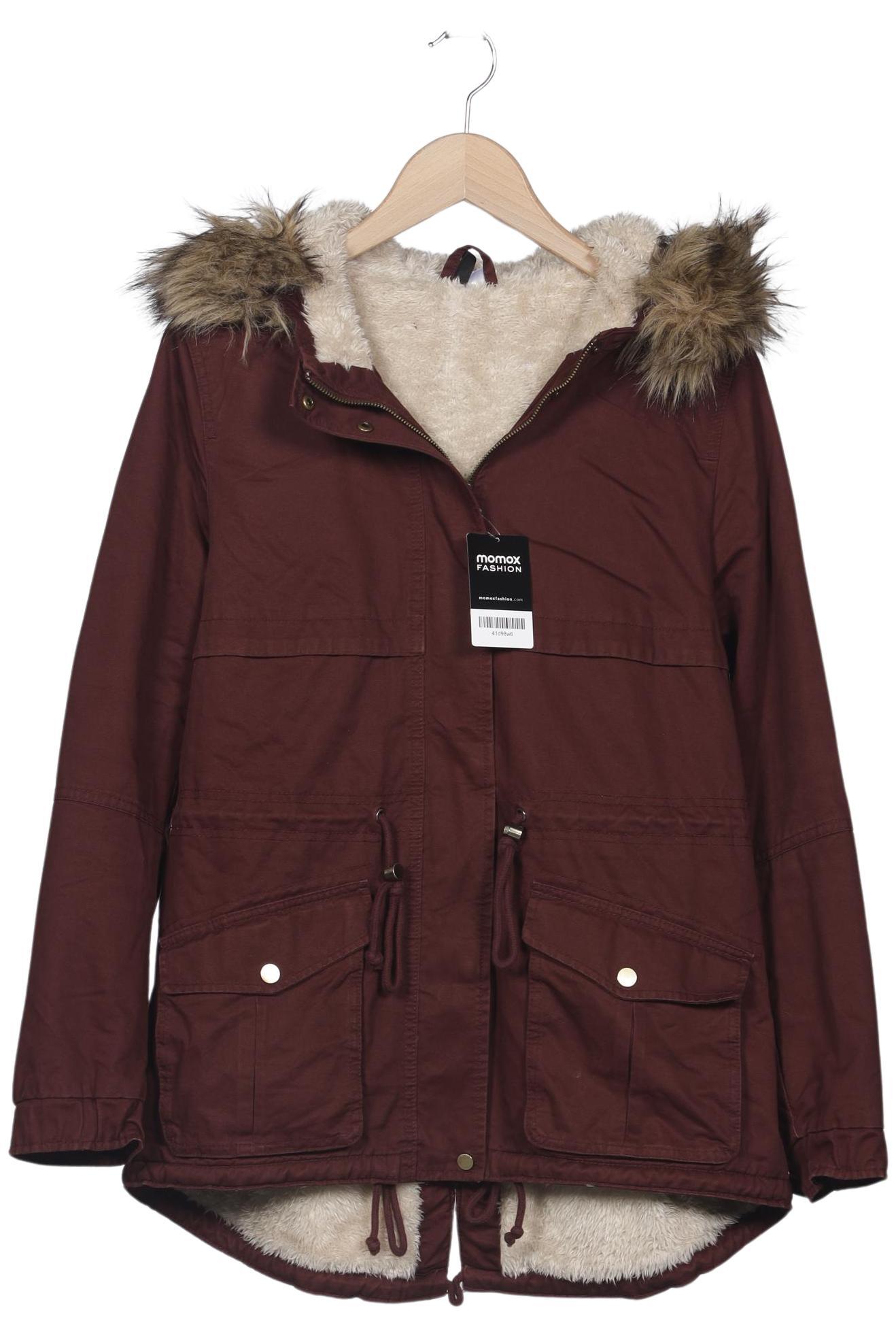 

H&M Damen Mantel, bordeaux, Gr. 44
