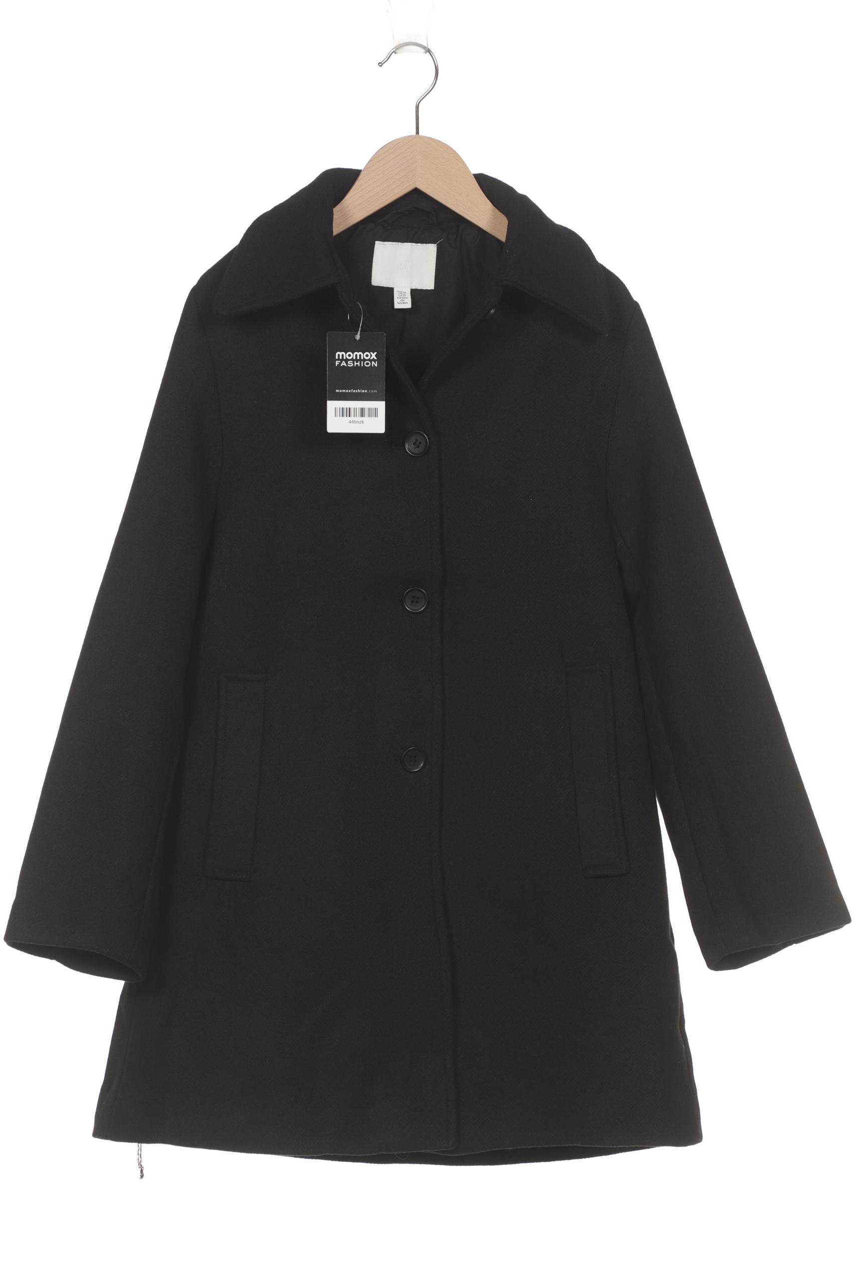 

H&M Damen Mantel, schwarz, Gr. 34