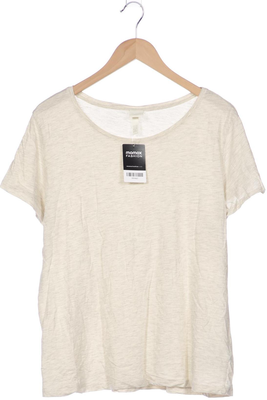 

H&M Damen T-Shirt, beige, Gr. 46