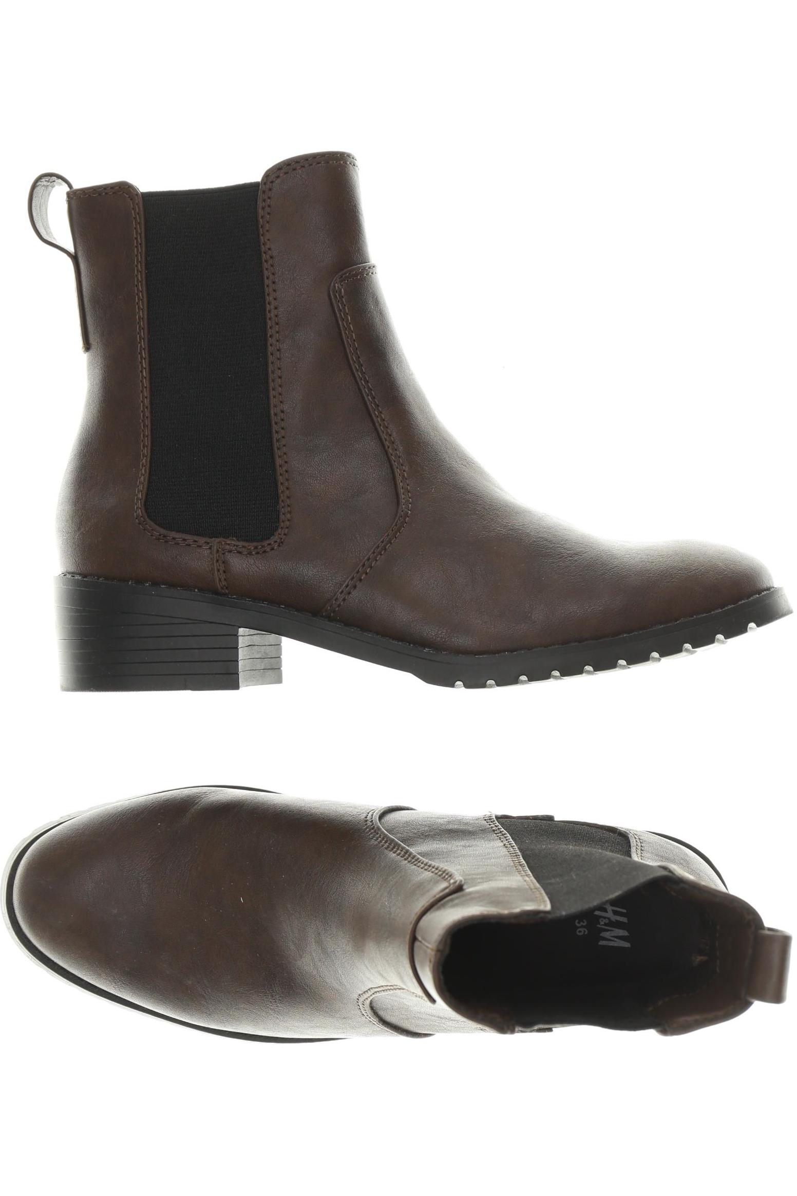 

H&M Damen Stiefelette, braun, Gr. 36