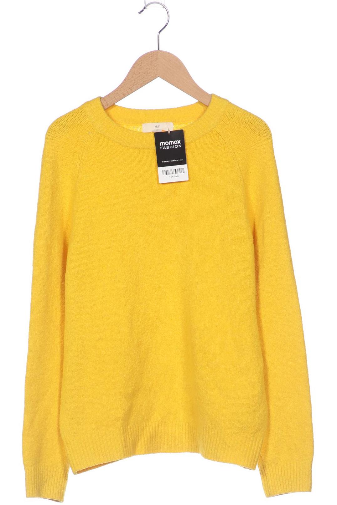

H&M Damen Pullover, gelb, Gr. 36