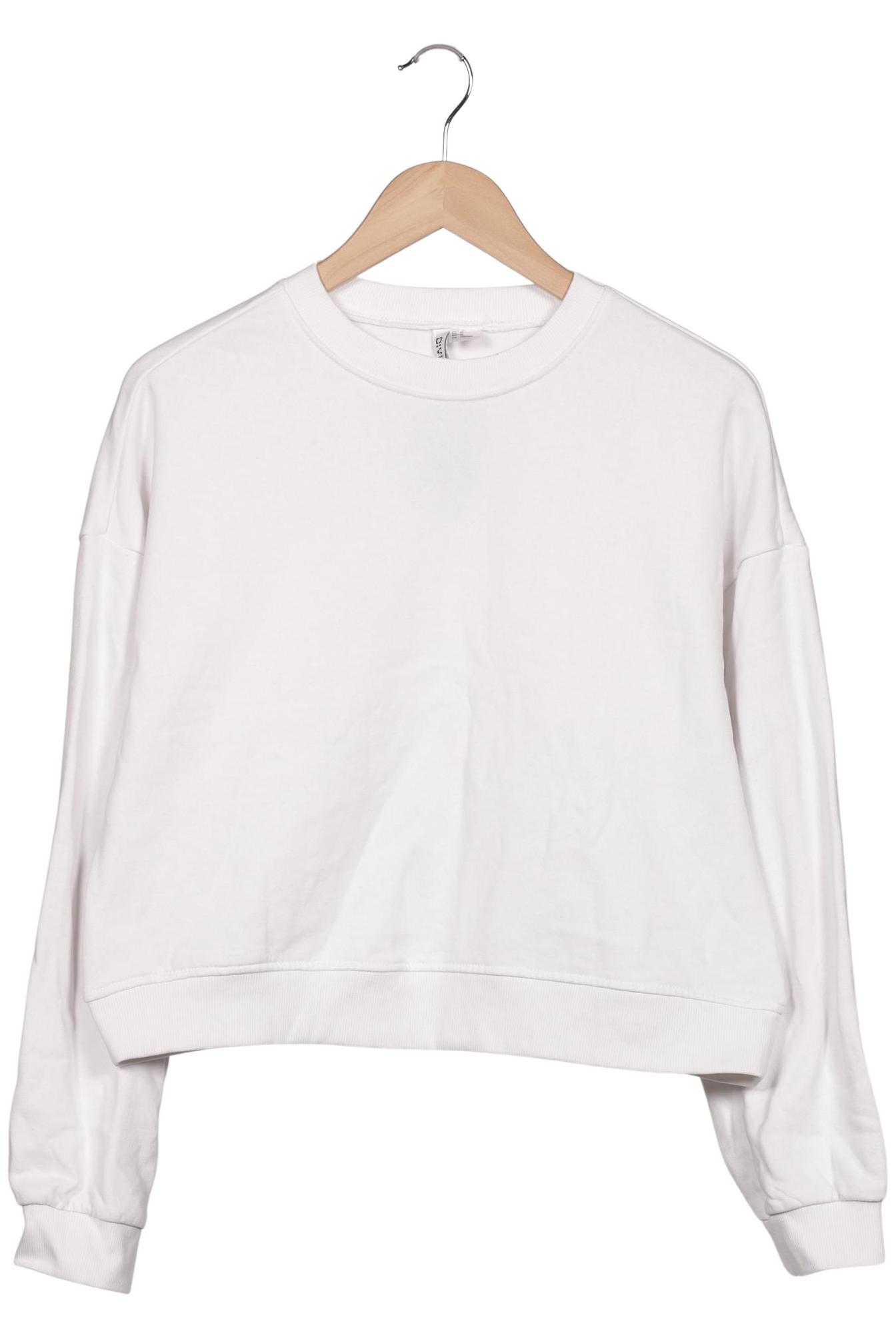 

H&M Damen Sweatshirt, weiß, Gr. 38