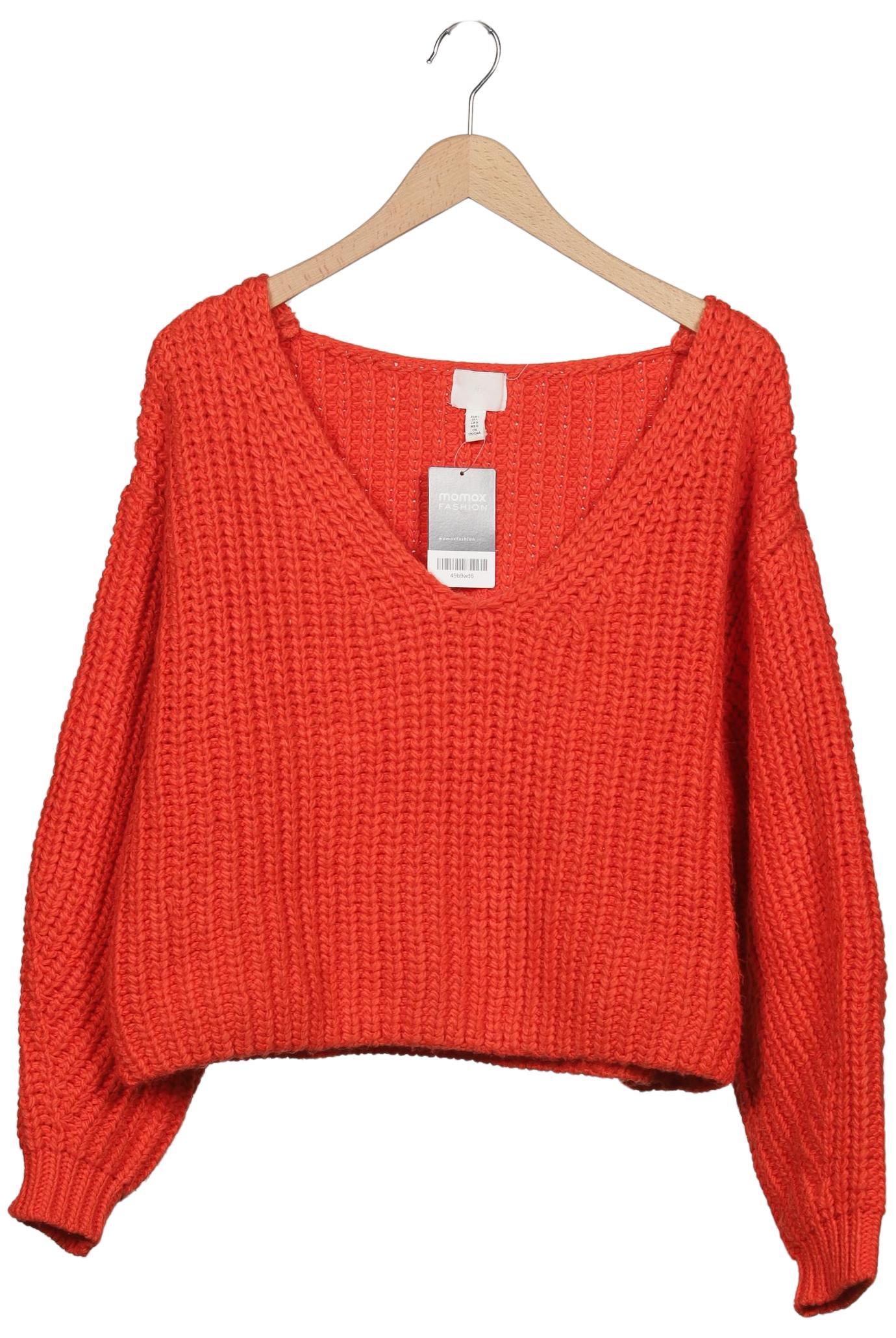 

H&M Damen Pullover, rot, Gr. 42