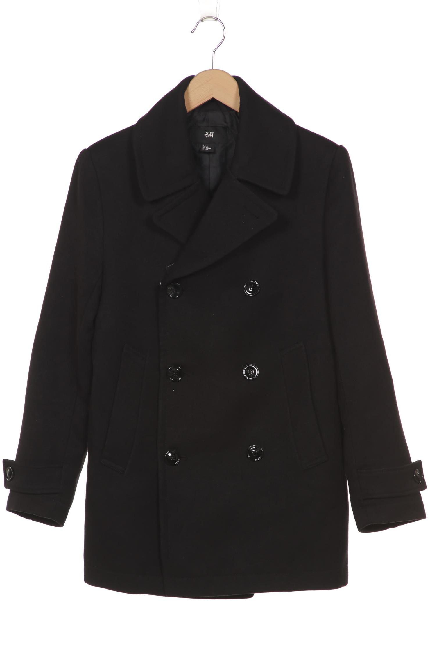 

H&M Damen Mantel, schwarz, Gr. 44