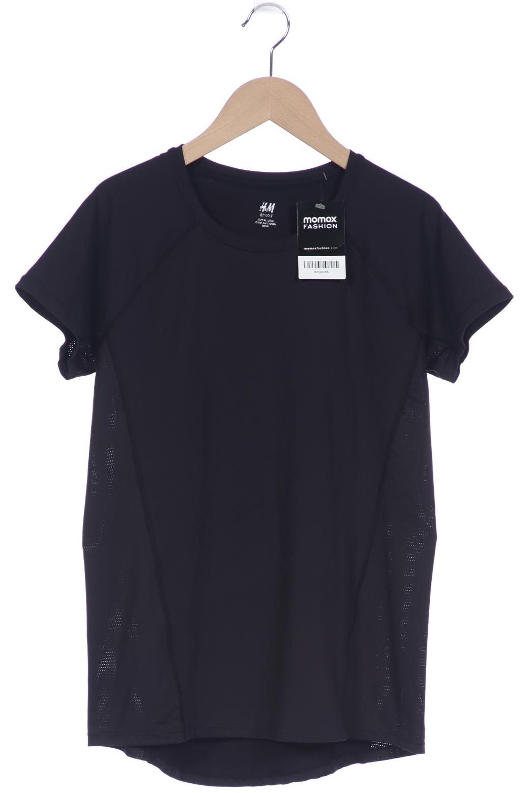 

H&M Damen T-Shirt, schwarz, Gr. 38