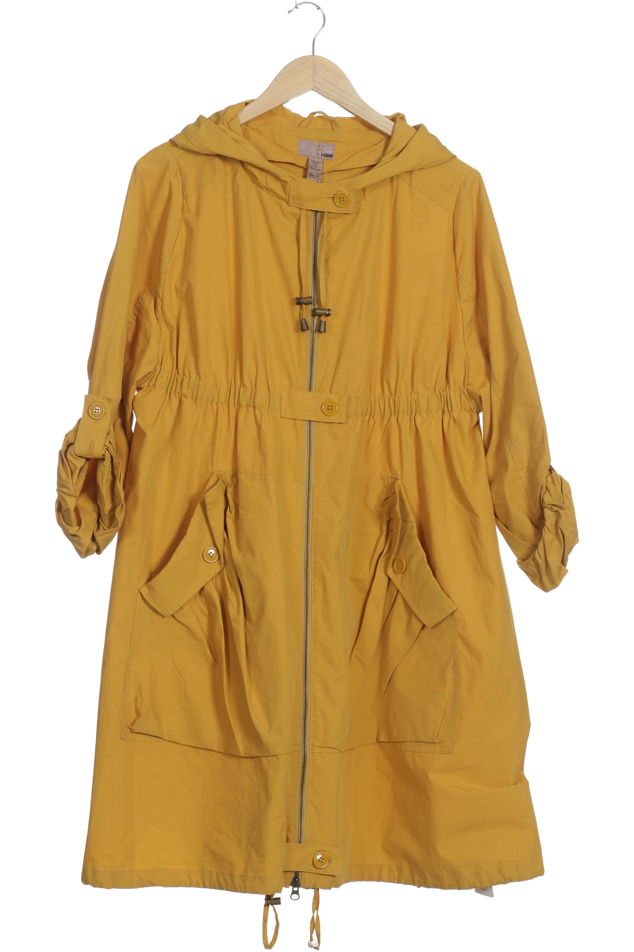 

H&M Damen Mantel, gelb, Gr. 38
