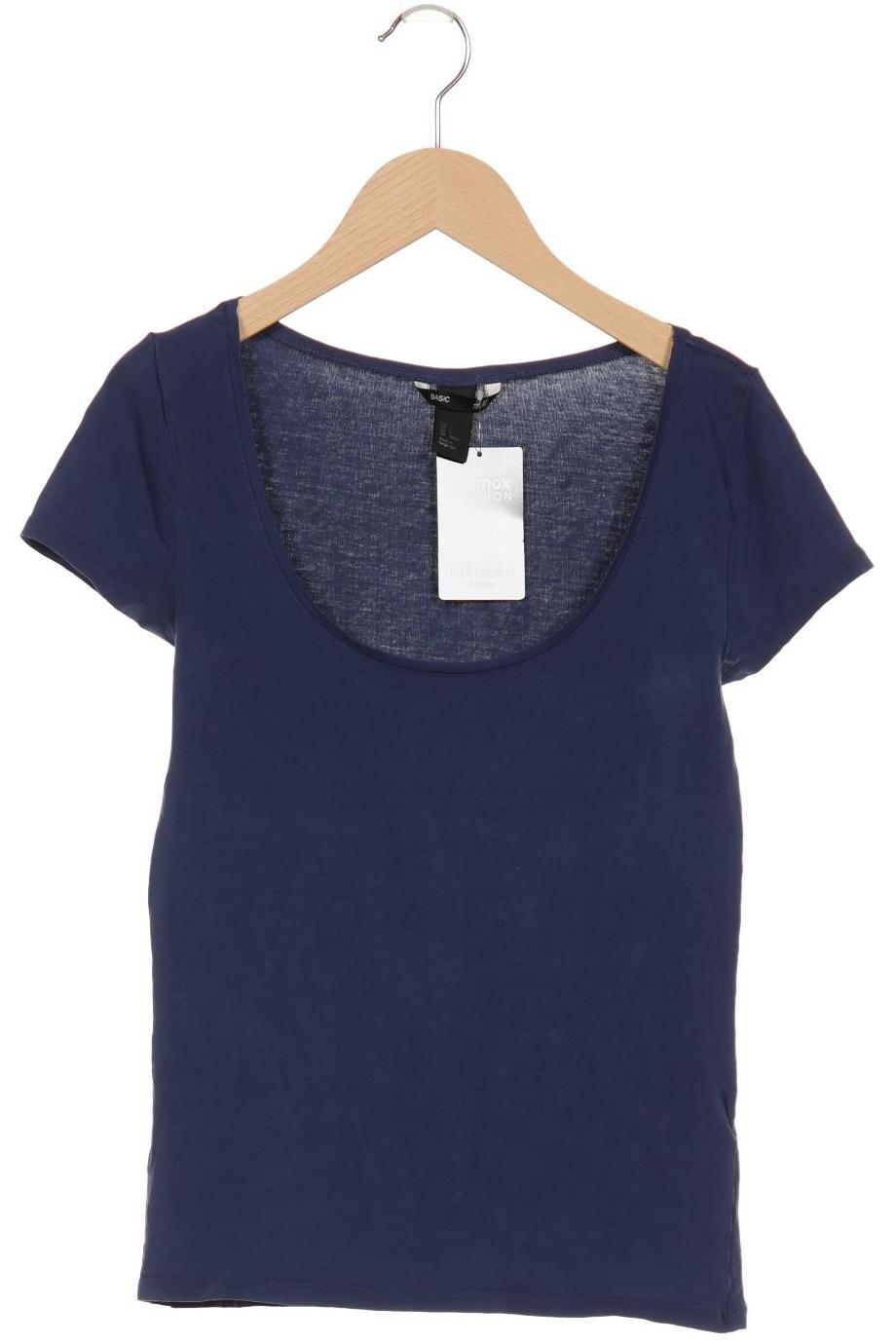 

H&M Damen T-Shirt, marineblau, Gr. 36