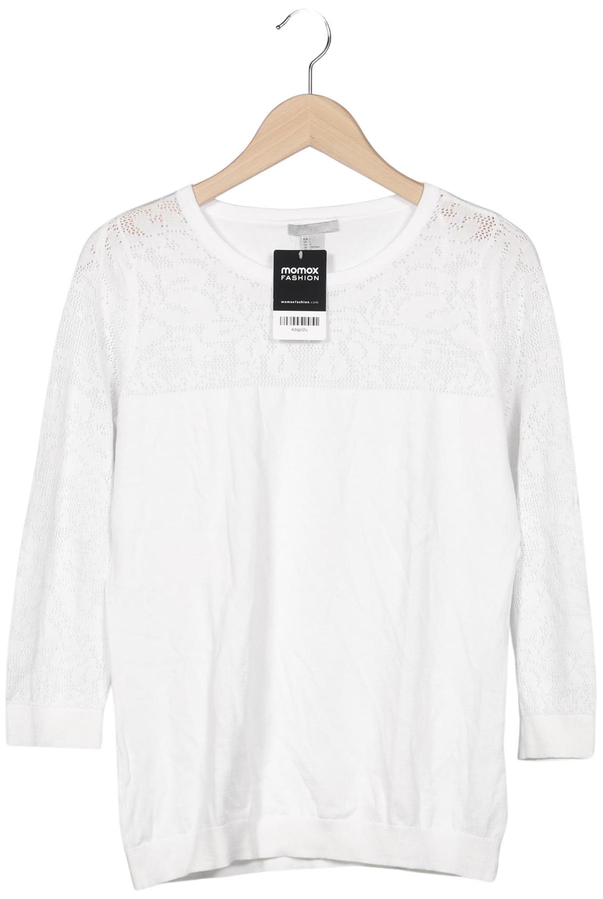 

H&M Damen Pullover, weiß, Gr. 42