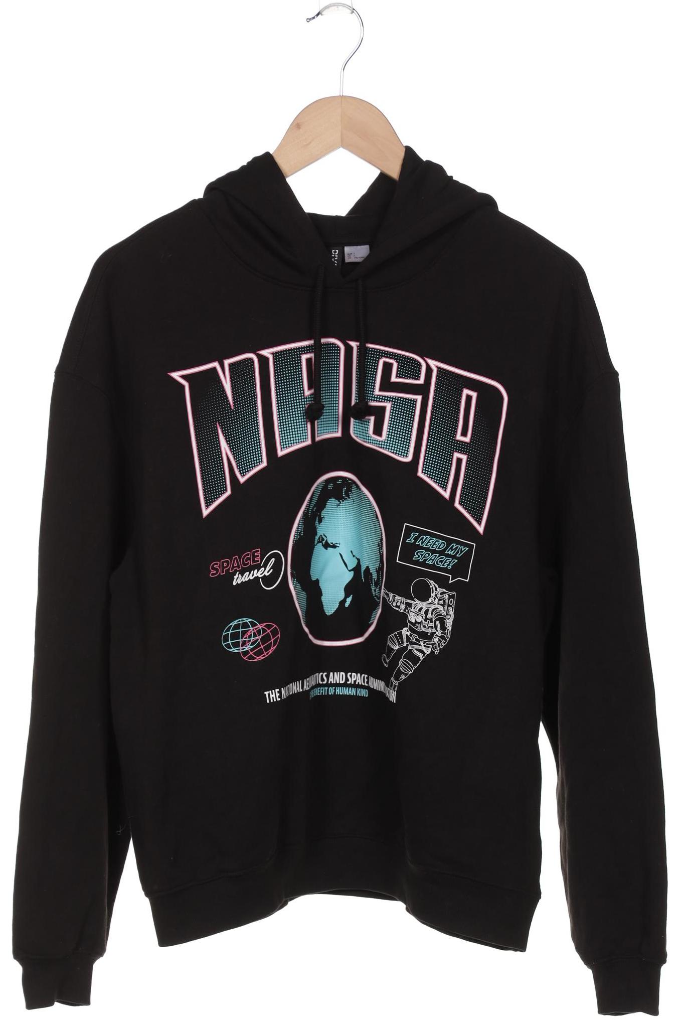 

H&M Damen Kapuzenpullover, schwarz, Gr. 42