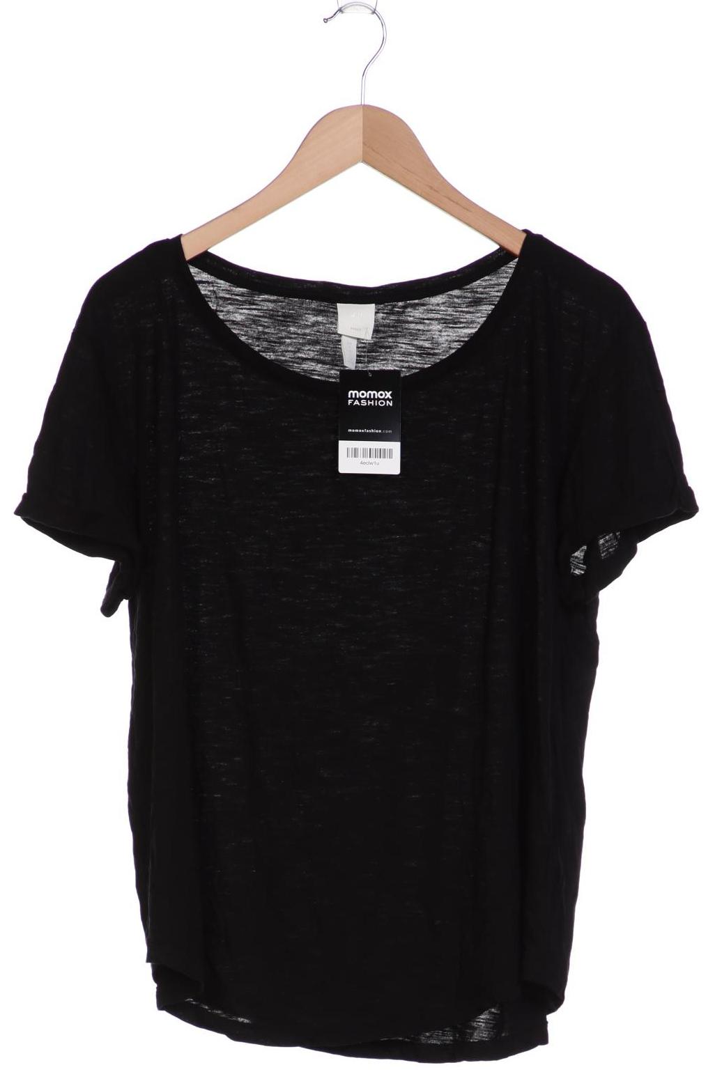 

H&M Damen T-Shirt, schwarz