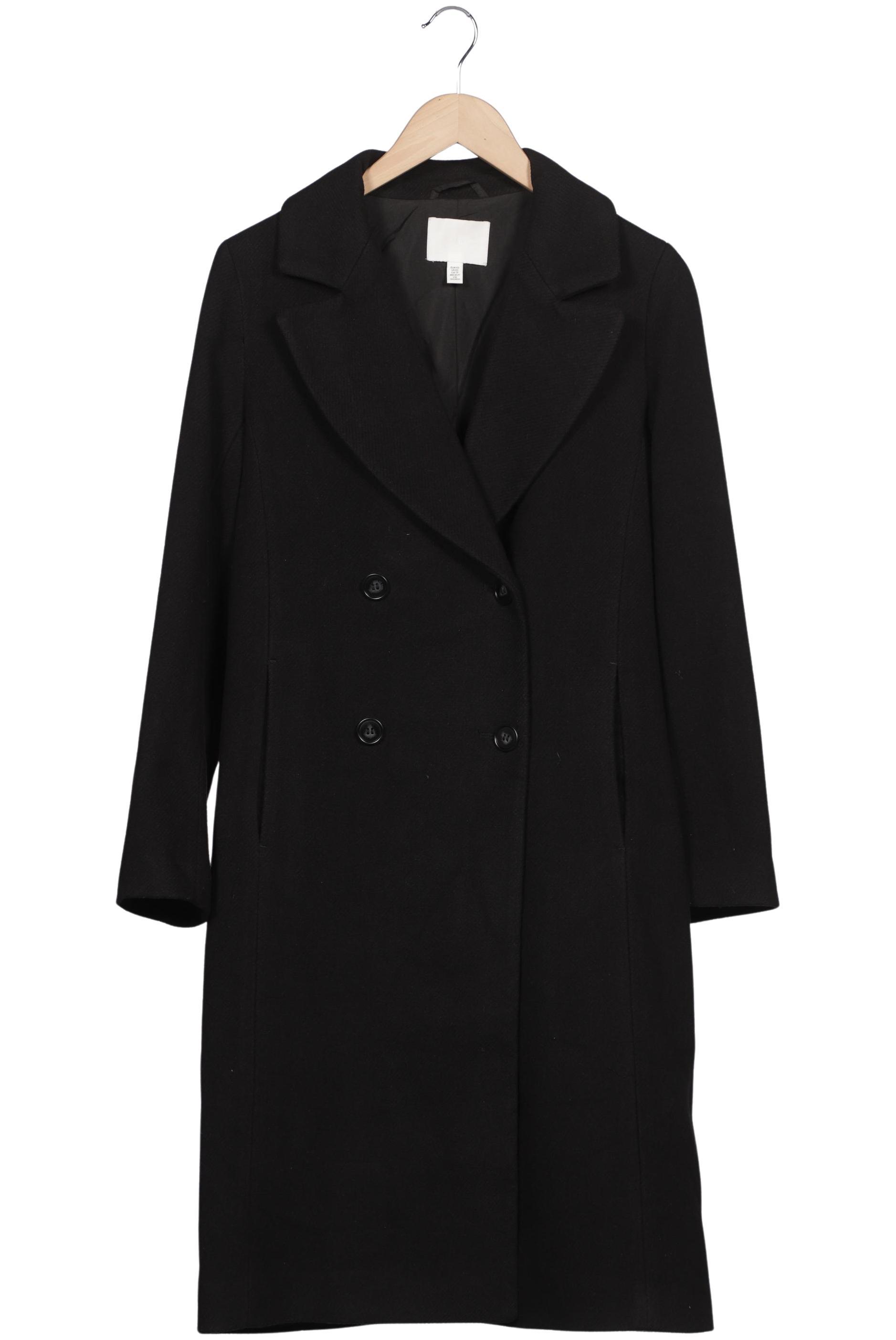 

H&M Damen Mantel, schwarz, Gr. 34