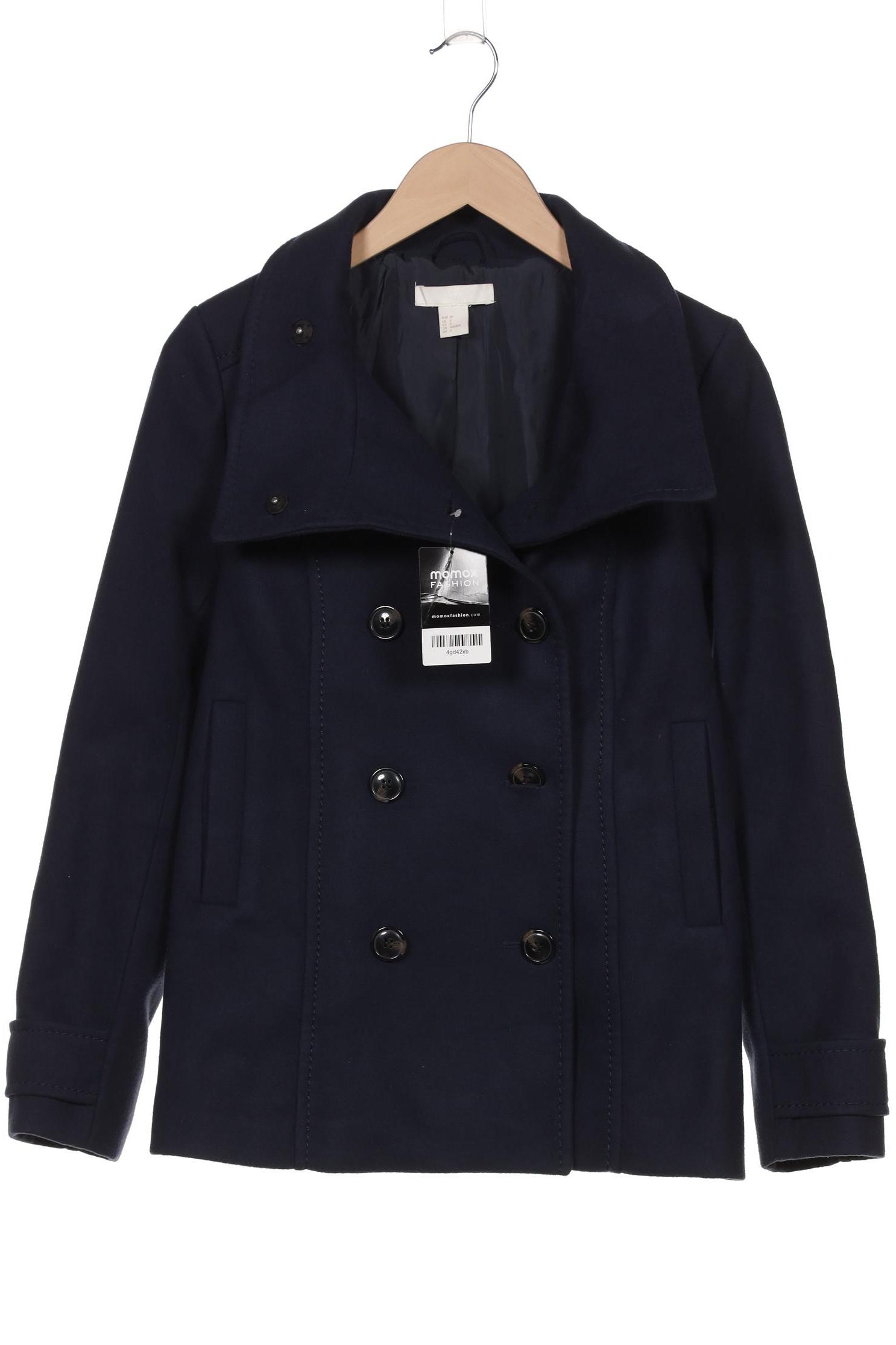 

H&M Damen Mantel, marineblau, Gr. 38