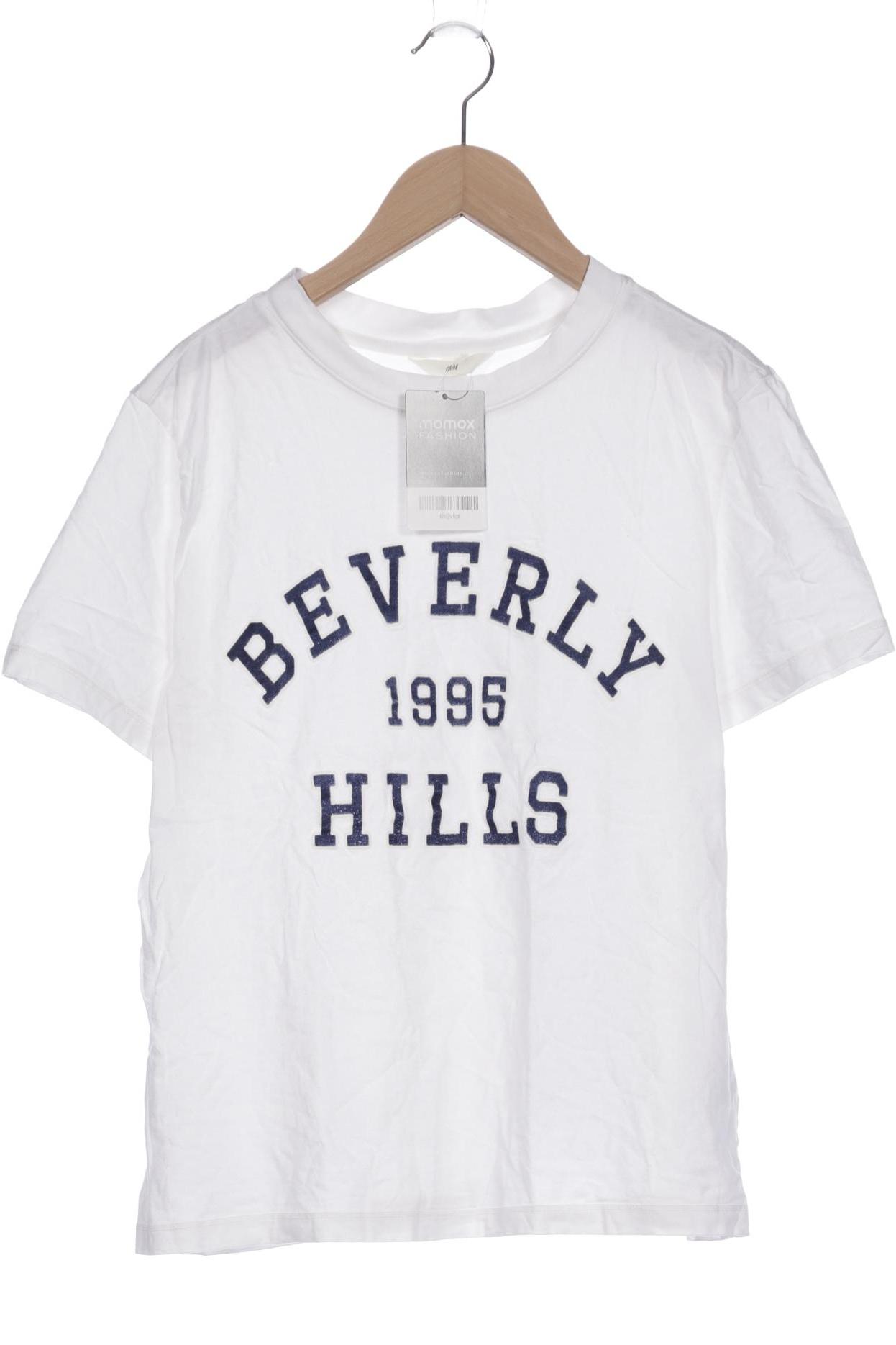 

H&M Damen T-Shirt, weiß, Gr. 38