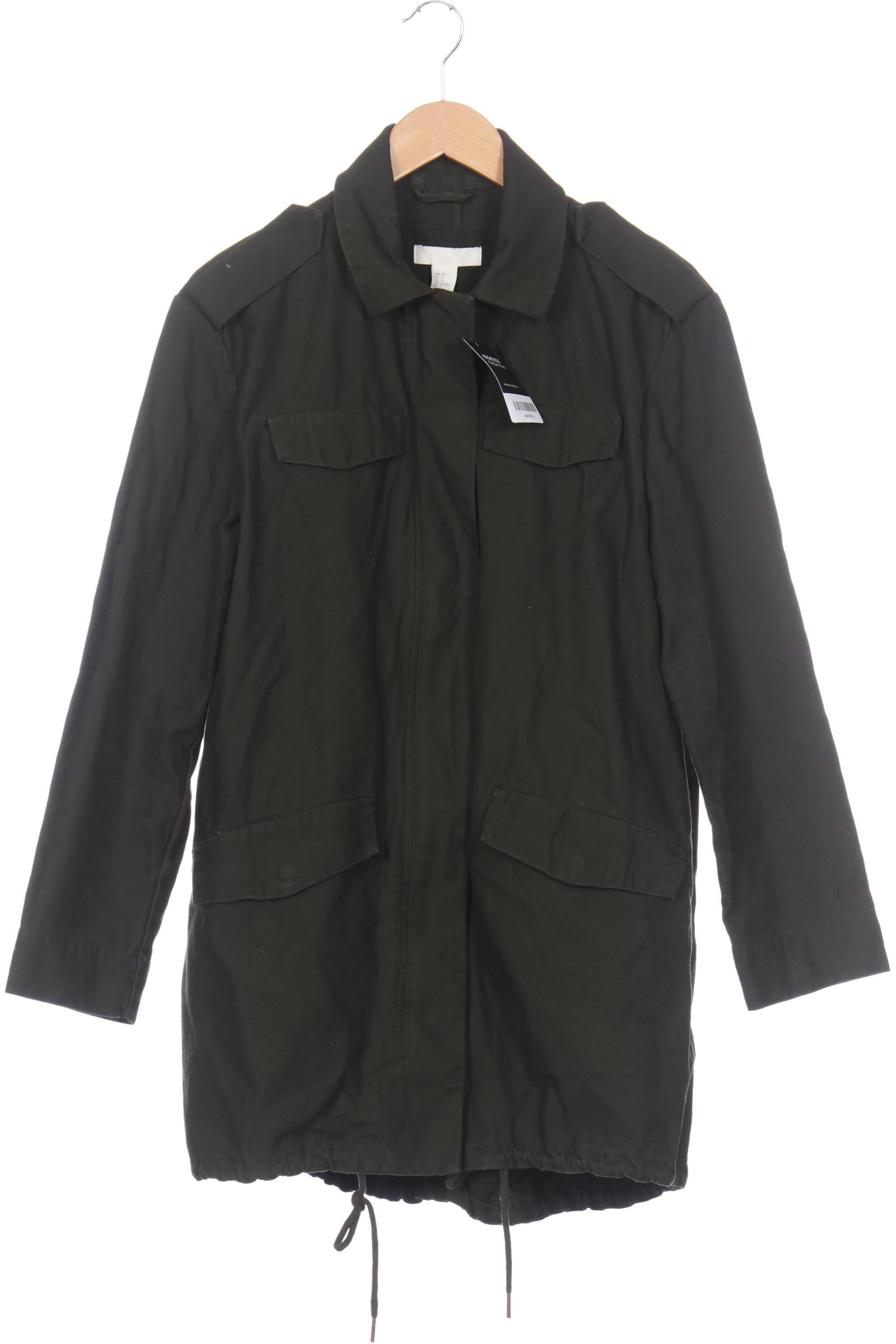 

H&M Damen Mantel, grün, Gr. 38