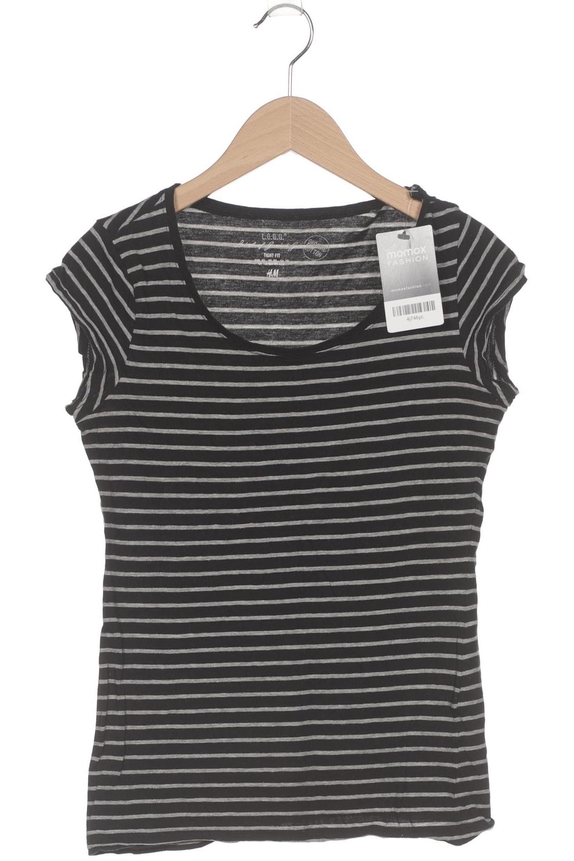 

H&M Damen T-Shirt, schwarz, Gr. 34