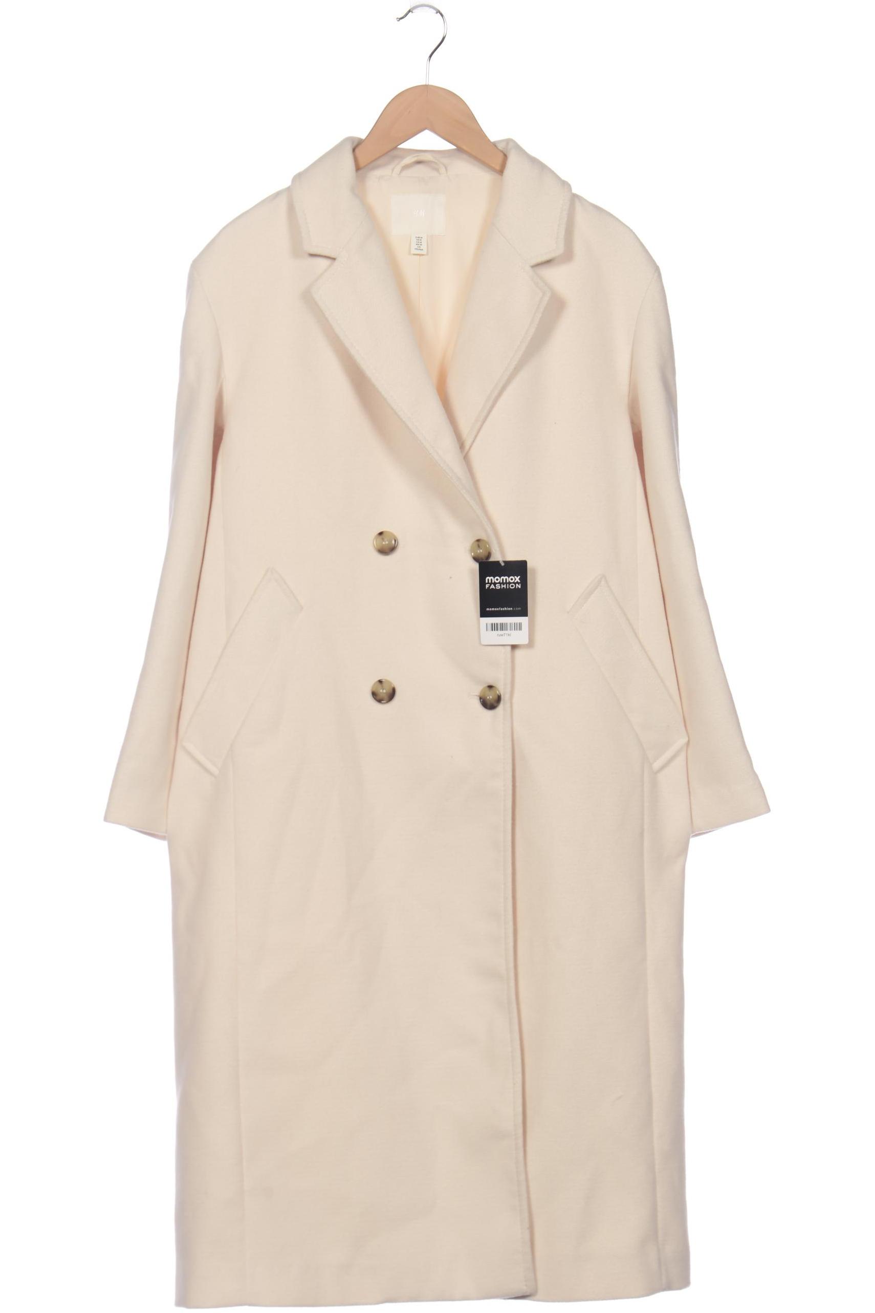 

H&M Damen Mantel, cremeweiß, Gr. 38