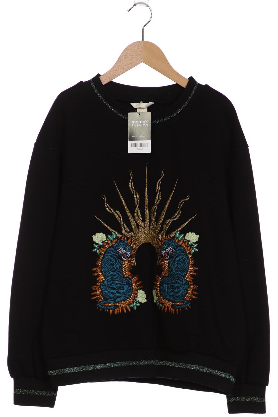 

H&M Damen Sweatshirt, schwarz, Gr. 38