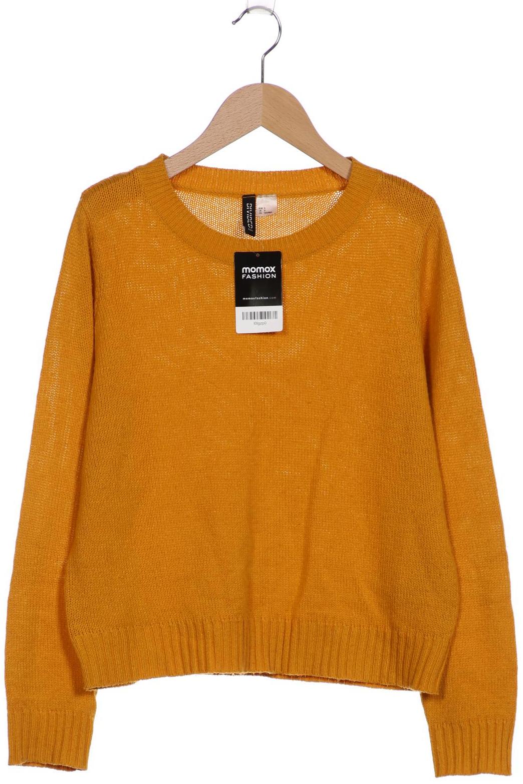 

H&M Damen Pullover, gelb, Gr. 36