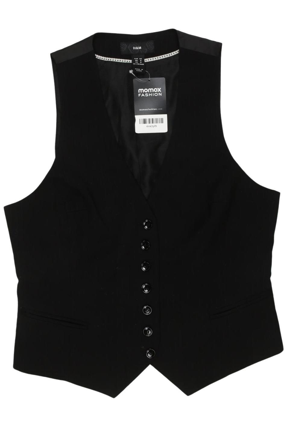 

H&M Damen Weste, schwarz, Gr. 38