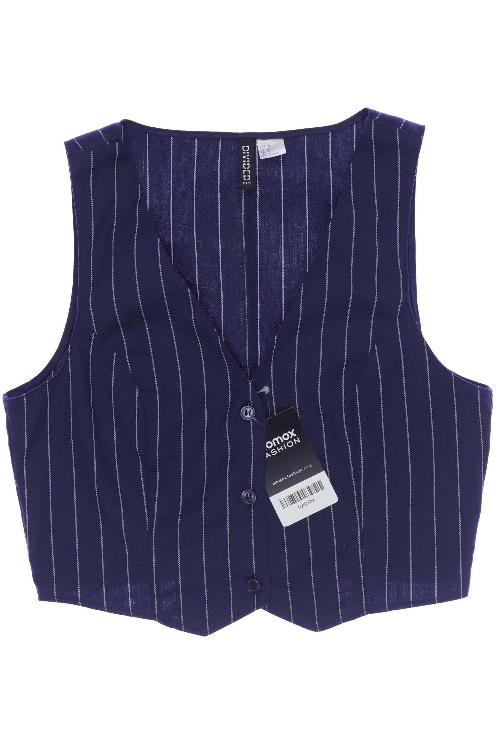 

H&M Damen Weste, marineblau, Gr. 36