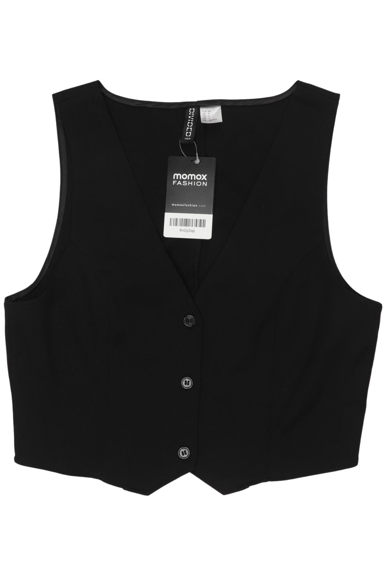

H&M Damen Weste, schwarz, Gr. 36