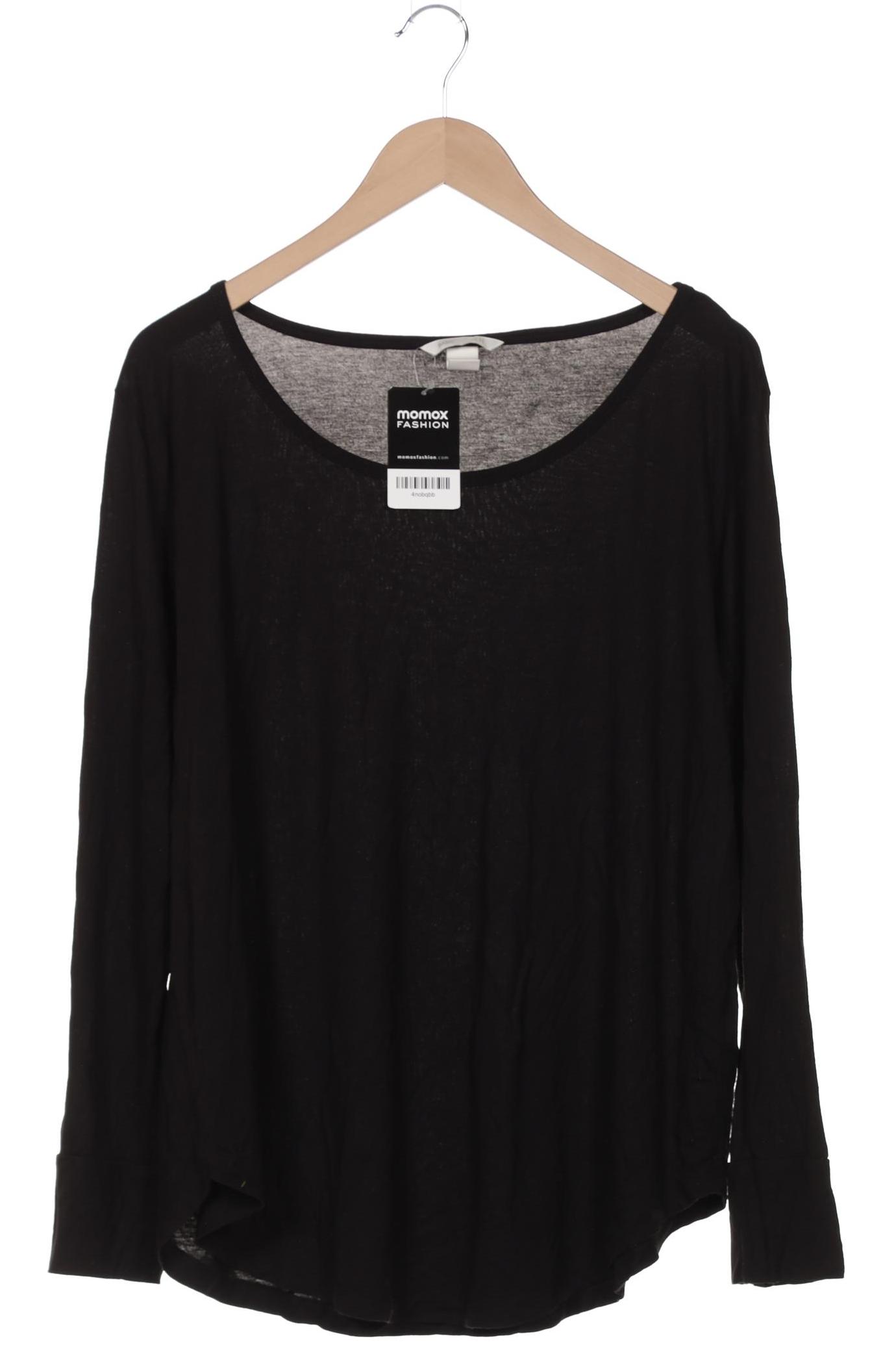 

H&M Damen Langarmshirt, schwarz, Gr. 44