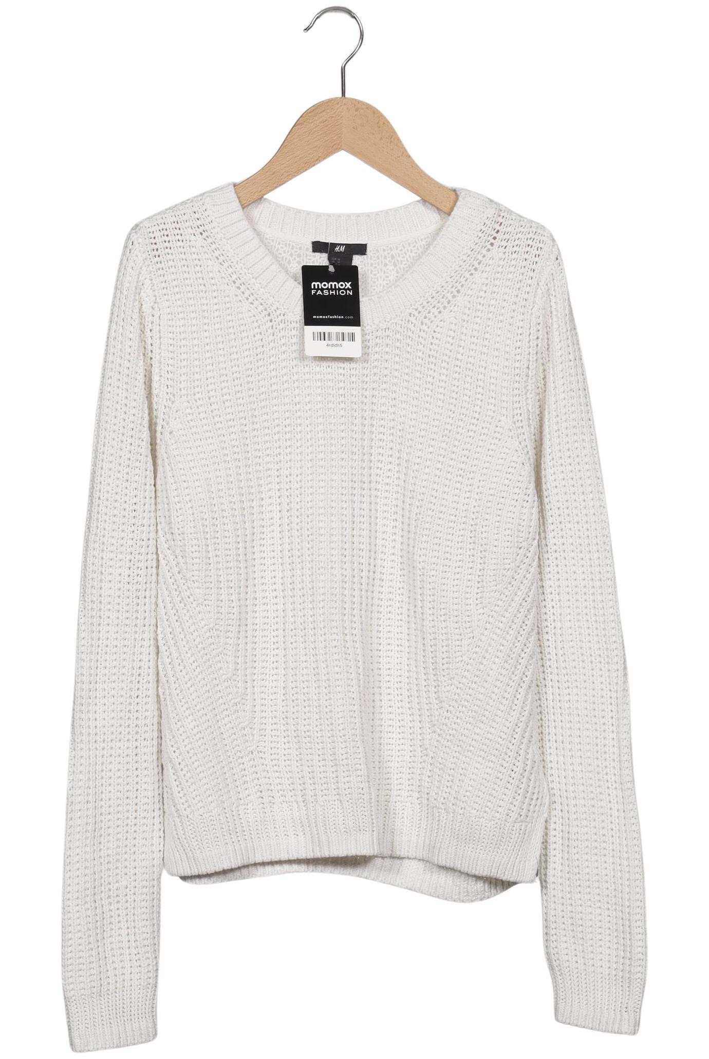 

H&M Damen Pullover, weiß, Gr. 38