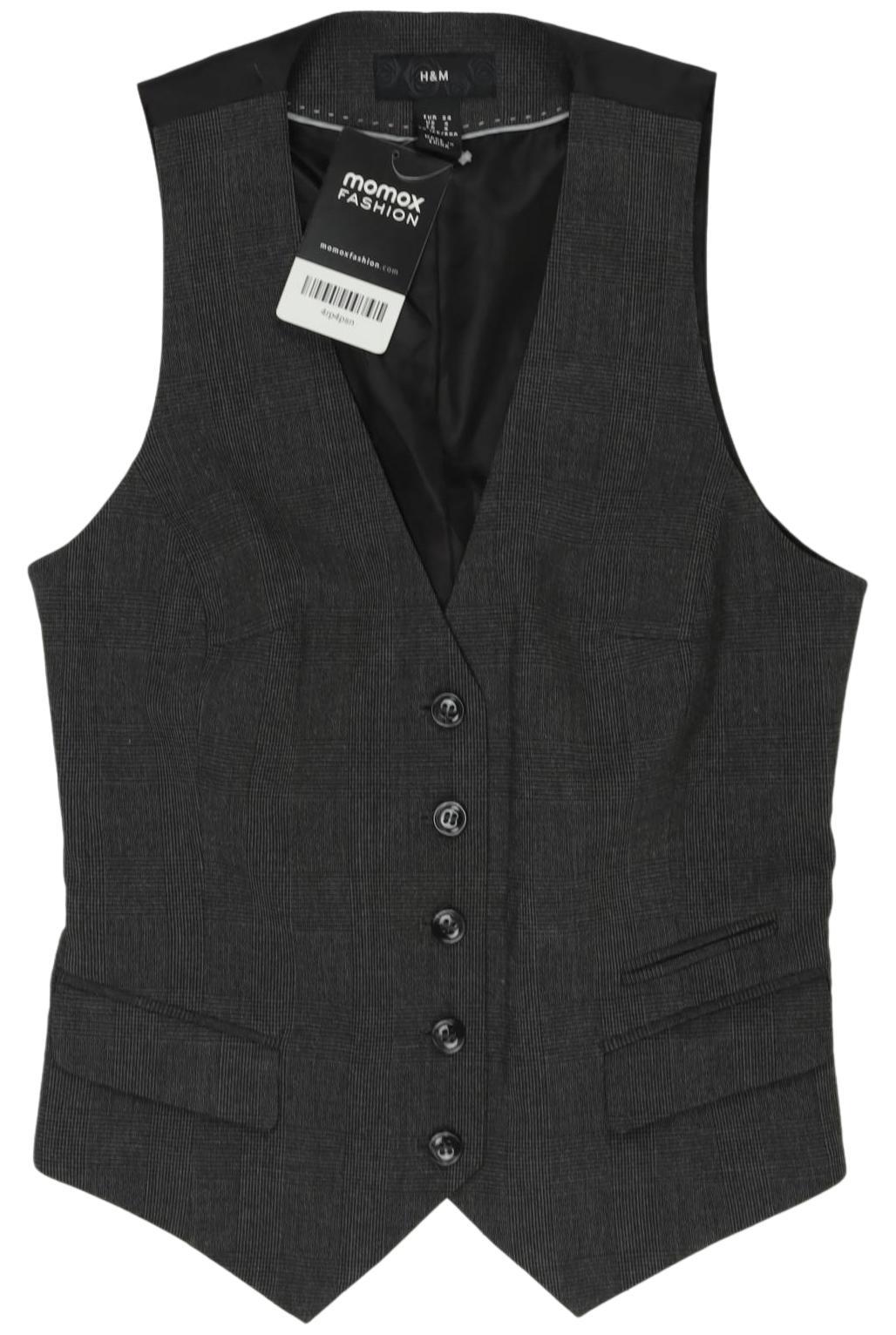 

H&M Damen Weste, grau, Gr. 34