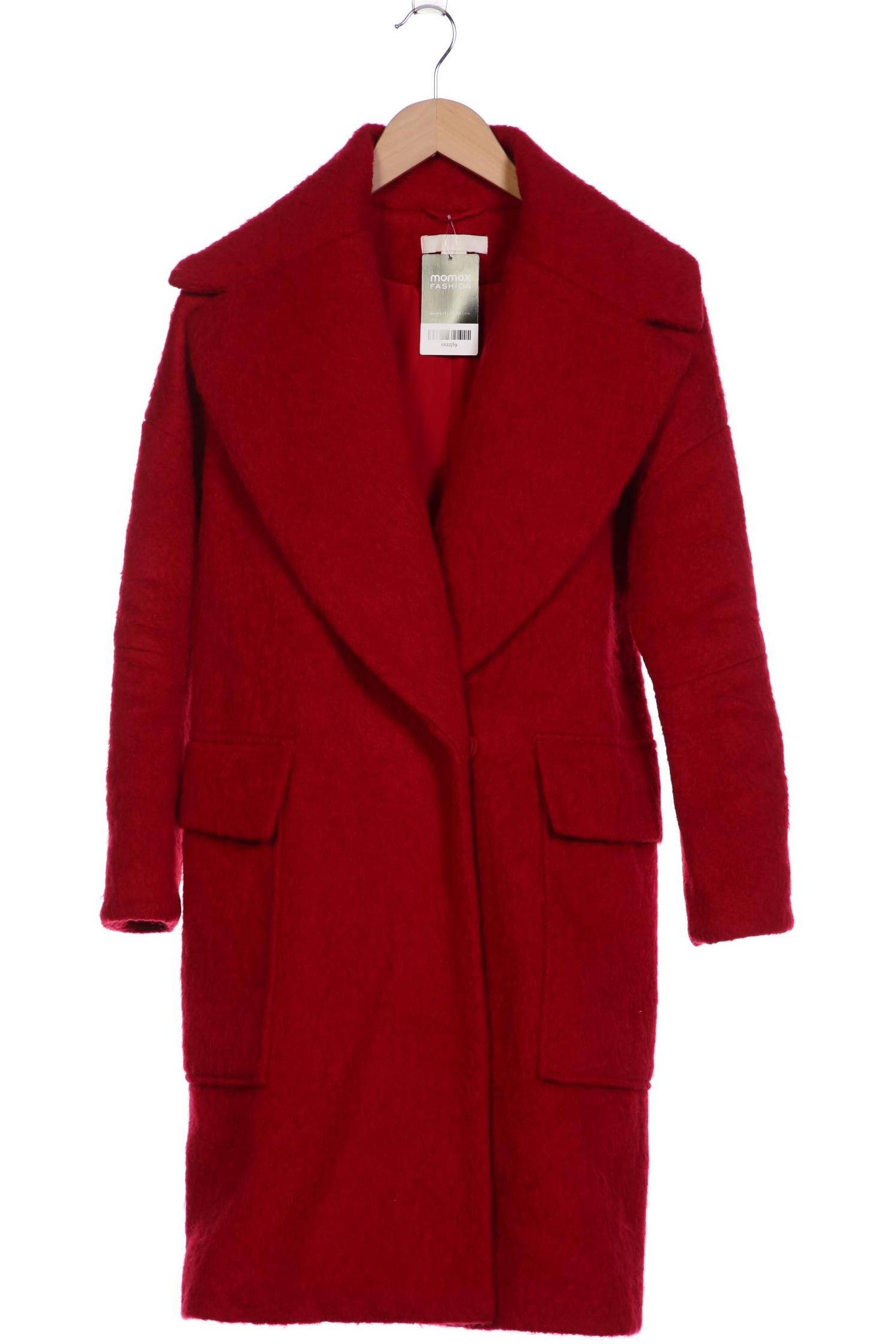 

H&M Damen Mantel, rot, Gr. 32