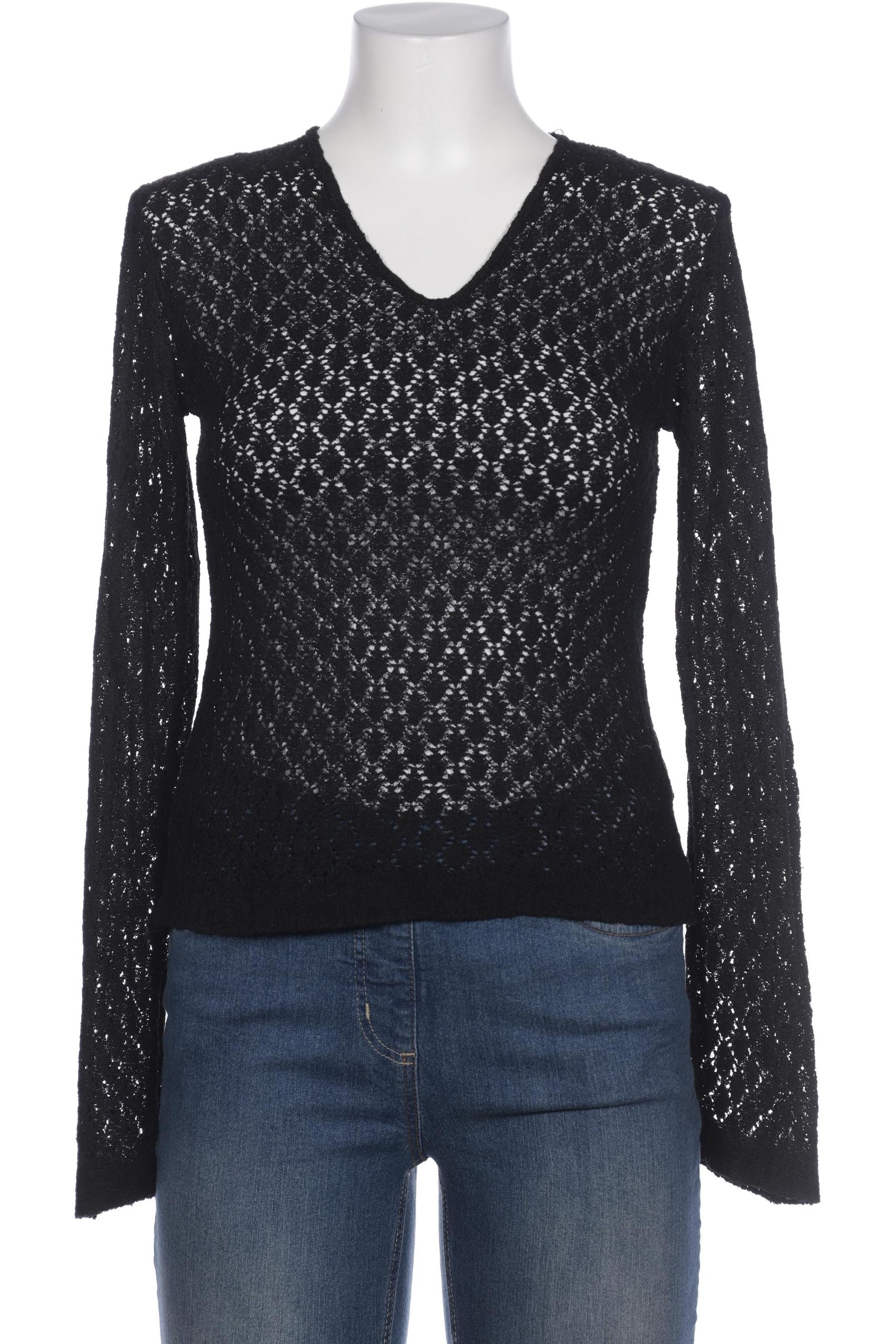 

H&M Damen Langarmshirt, schwarz, Gr. 38