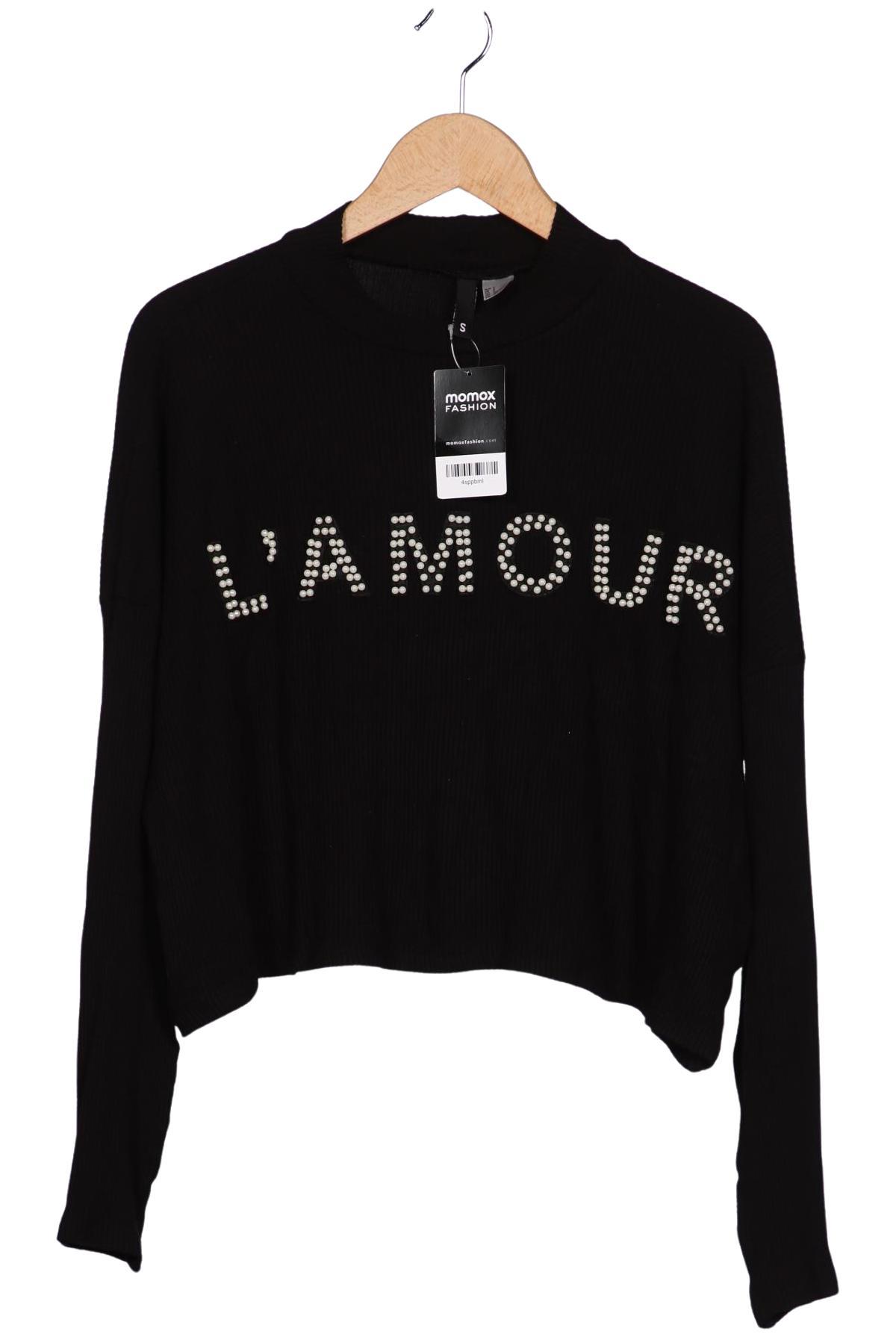 

H&M Damen Langarmshirt, schwarz, Gr. 36