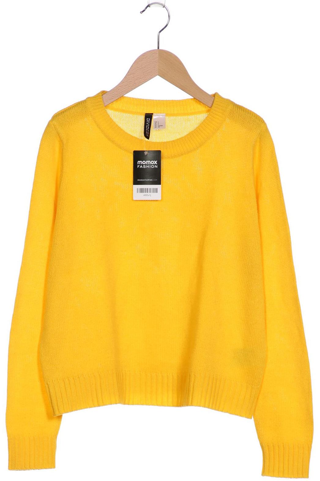 

H&M Damen Pullover, gelb, Gr. 36