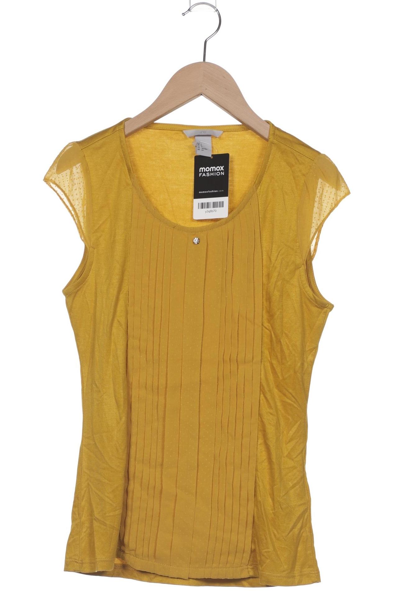 

H&M Damen T-Shirt, gelb, Gr. 36