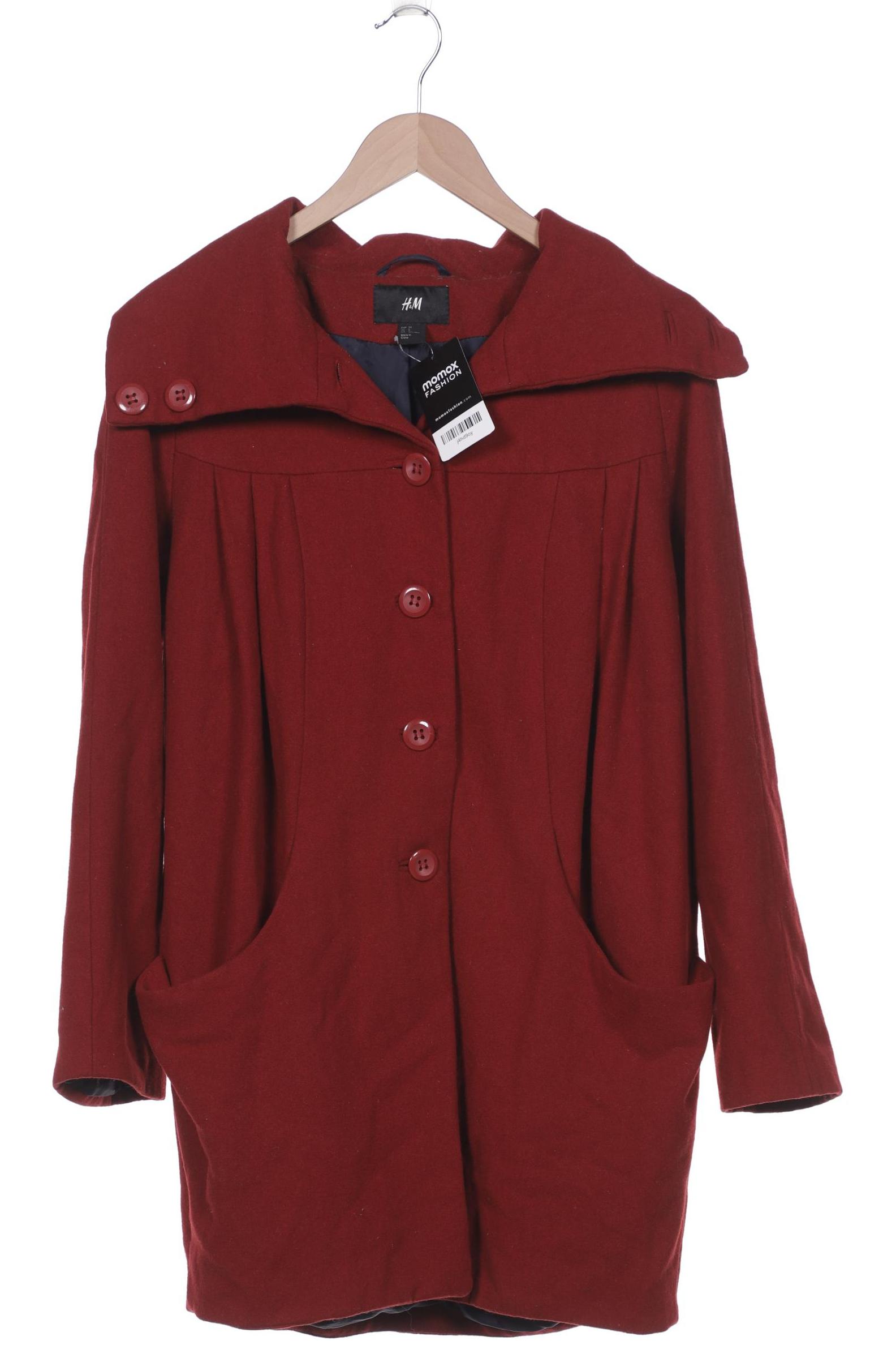 

H&M Damen Mantel, bordeaux, Gr. 38