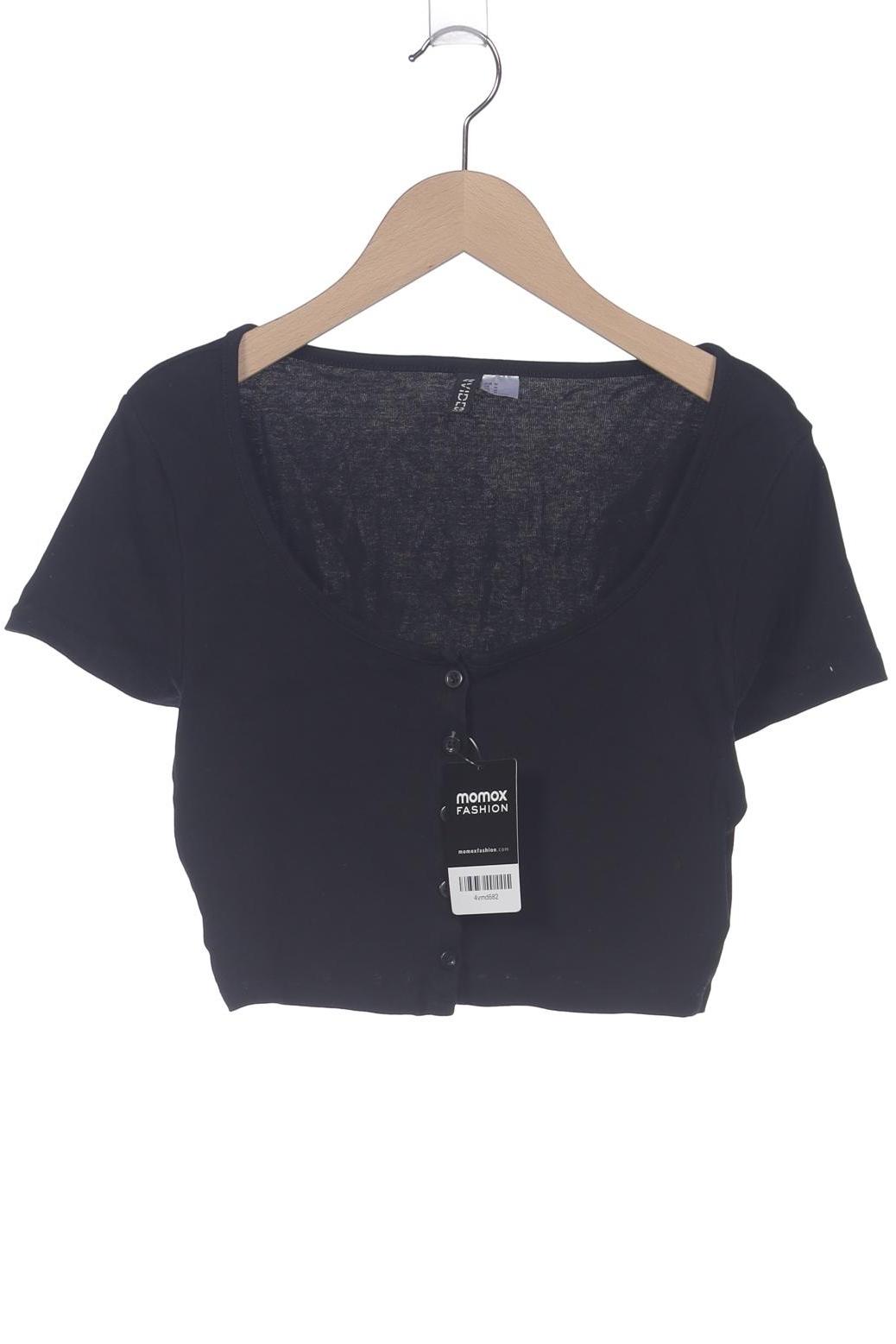 

H&M Damen T-Shirt, schwarz, Gr. 38
