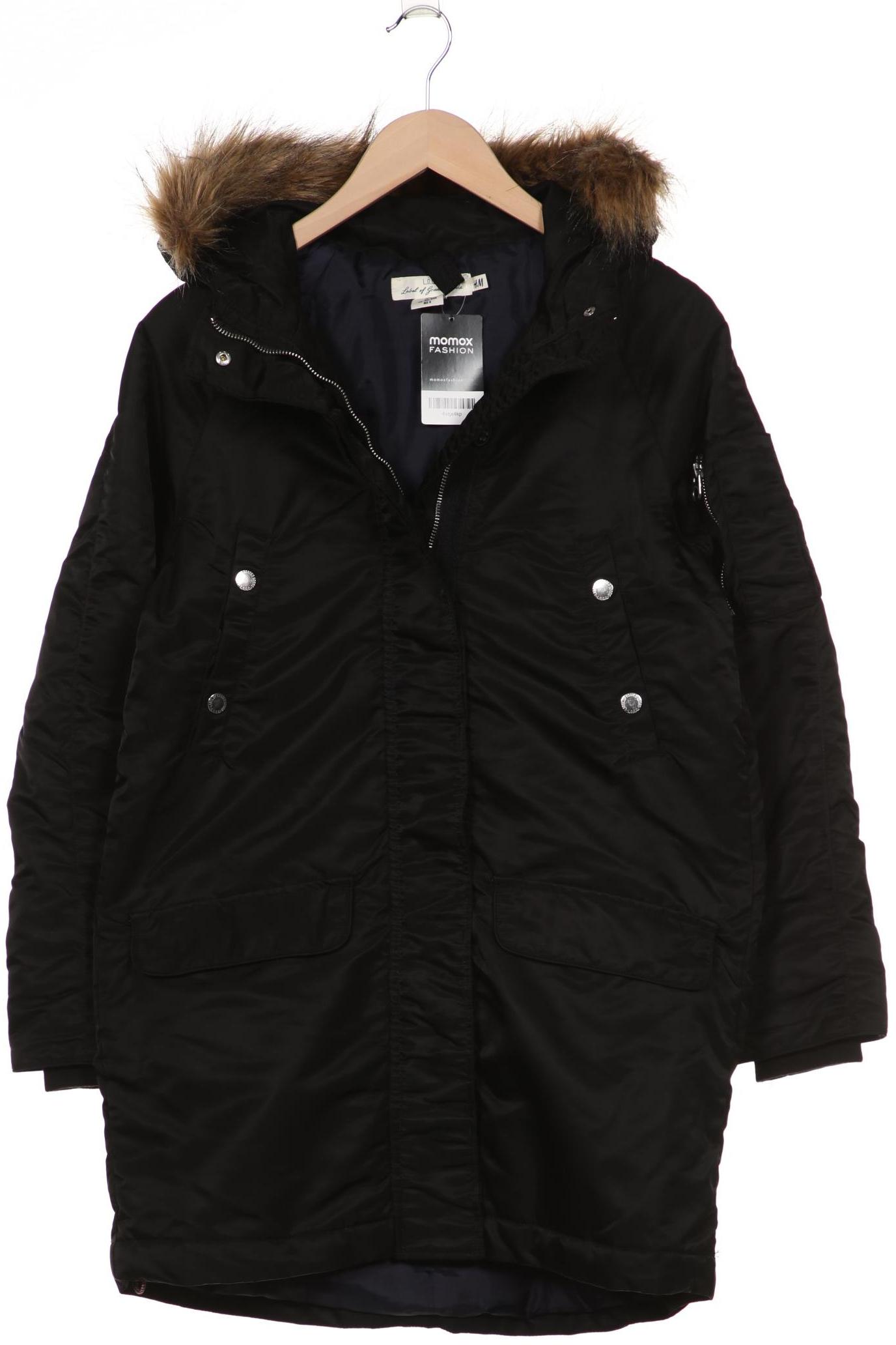 

H&M Damen Mantel, schwarz