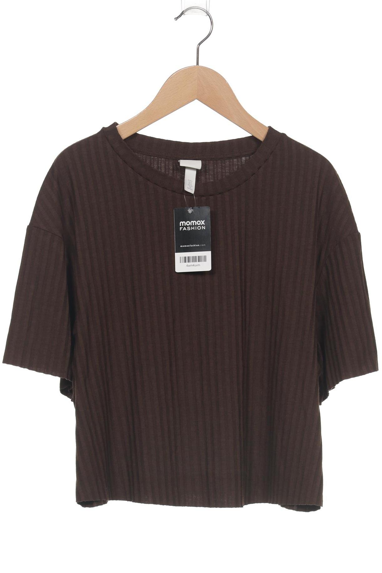 

H&M Damen T-Shirt, braun, Gr. 36