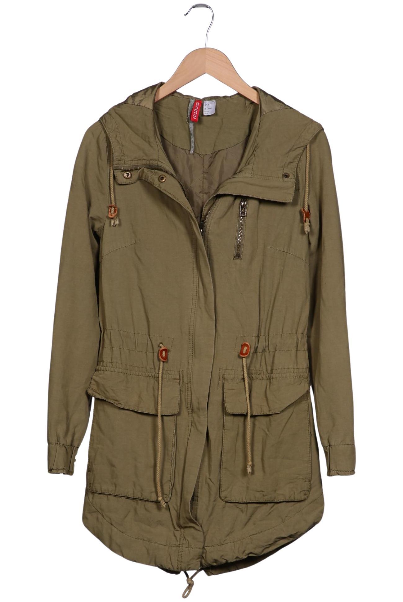 

H&M Damen Mantel, grün, Gr. 36