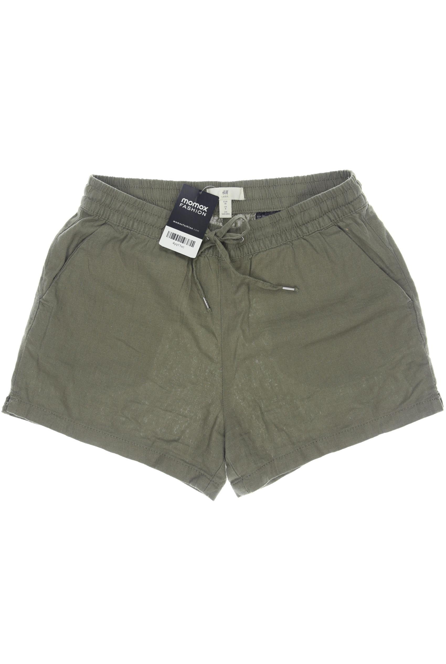 

H&M Damen Shorts, grün, Gr. 36